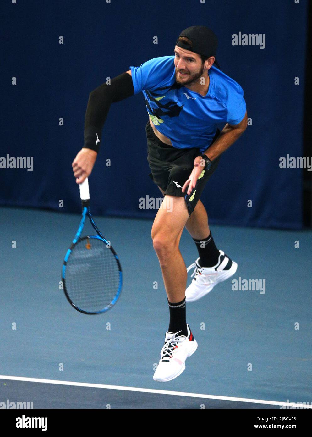 Italy's Andrea Vavassori on day two of the Rothesay Open 2022 at Nottingham  Tennis Centre, Nottingham. Picture date: Sunday June 5, 2022 Stock Photo -  Alamy