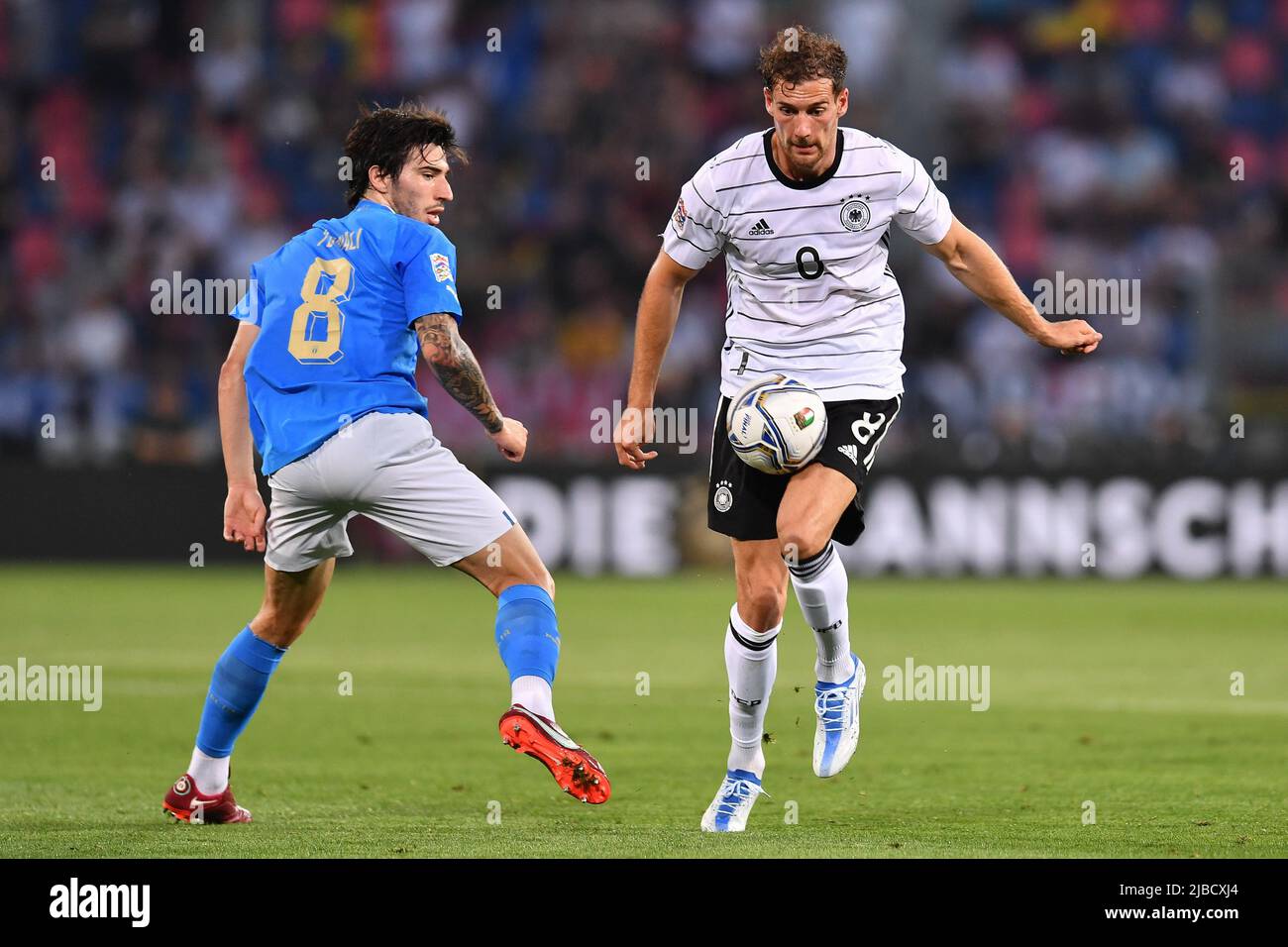 Sule Germany Niklas Sule (Germany) and Sandro Tonali (Italy) during Italy vs Germany ...