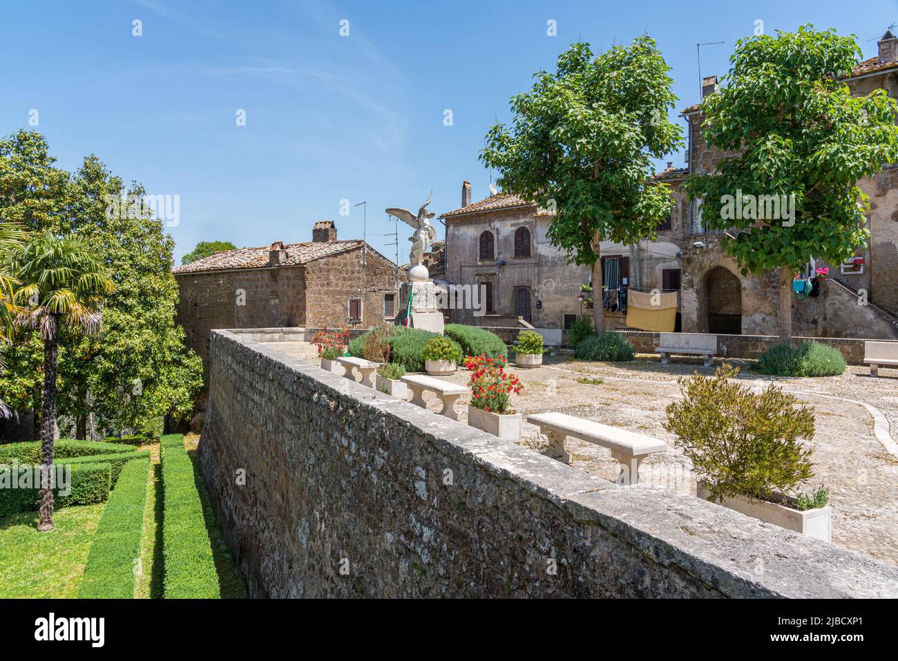 Scenic sight in the village of Gallese, Province of Viterbo, Lazio, Italy. Stock Photo