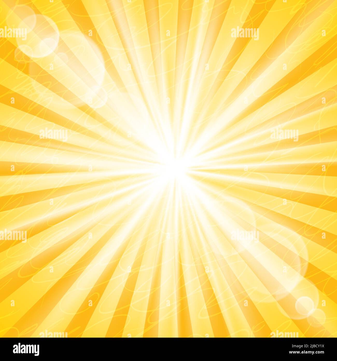 Abstract Sun Background Vector Illustration. Divergent rays and glare. EPS10 opacity and modes Stock Vector