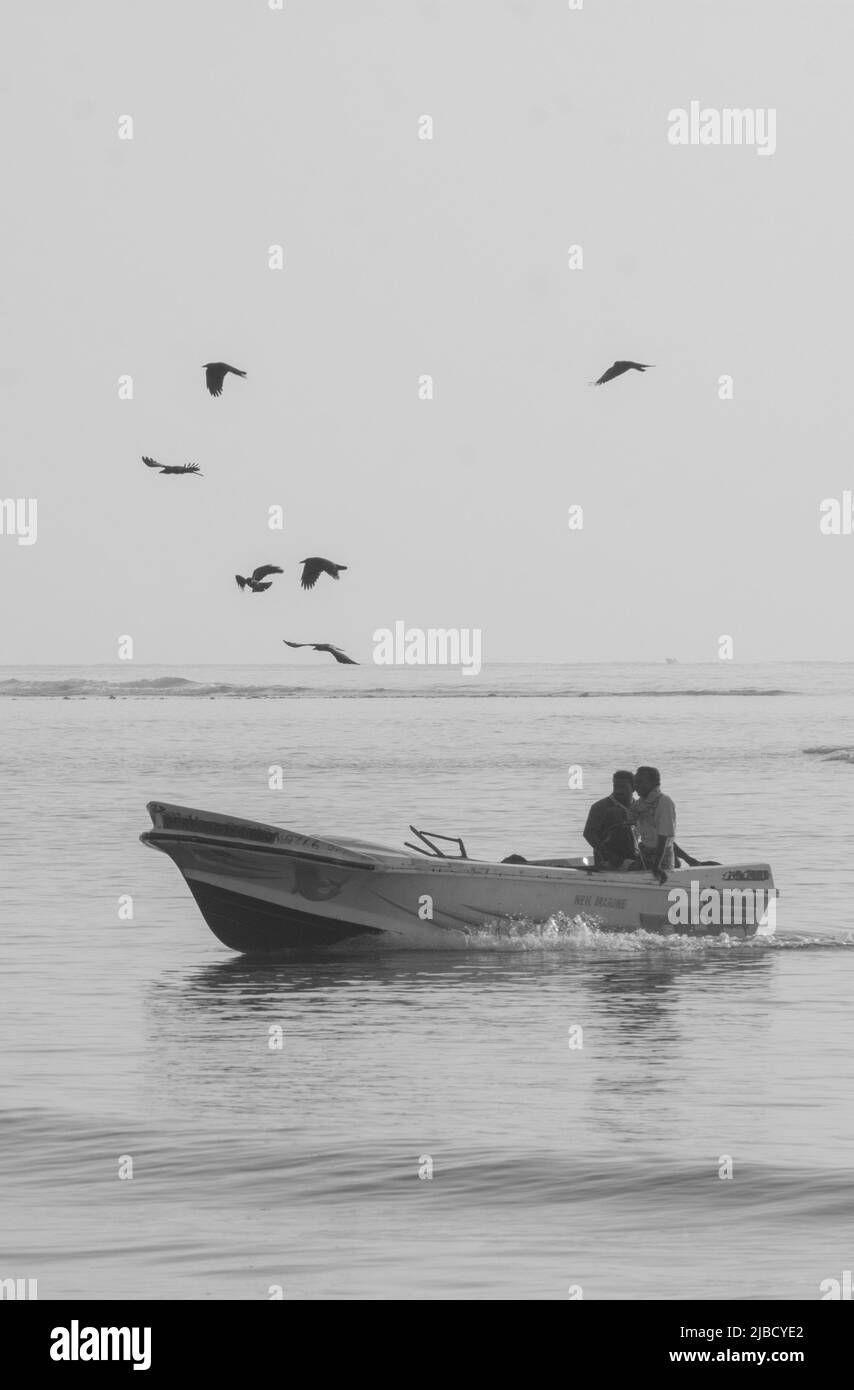 Beach Life Srilanka Stock Photo