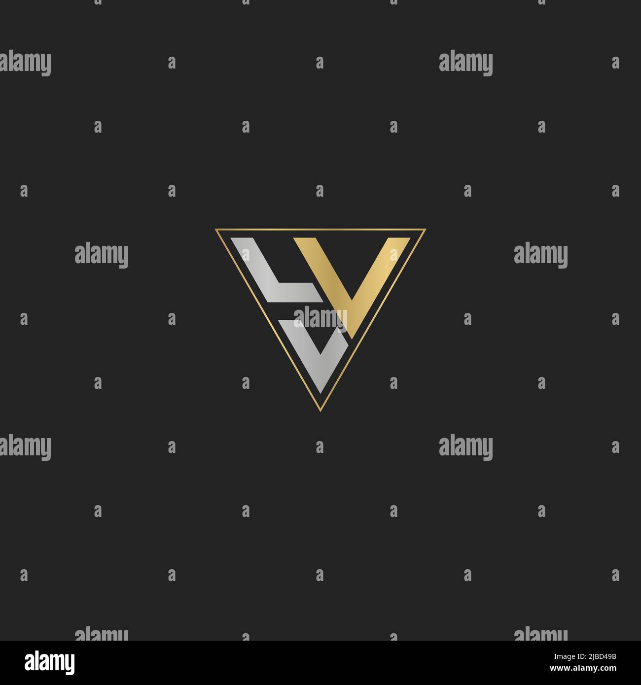 Alphabet Initials logo VY, YV, V and Y Stock Vector