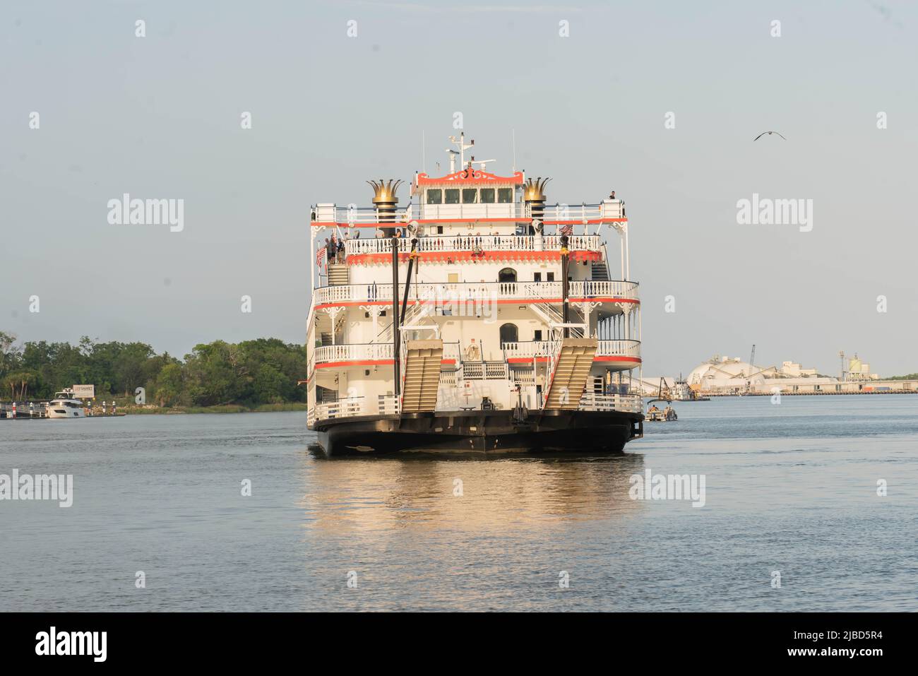 Savannah, USA June 2, 2022 Steam Paddle Boat Queen