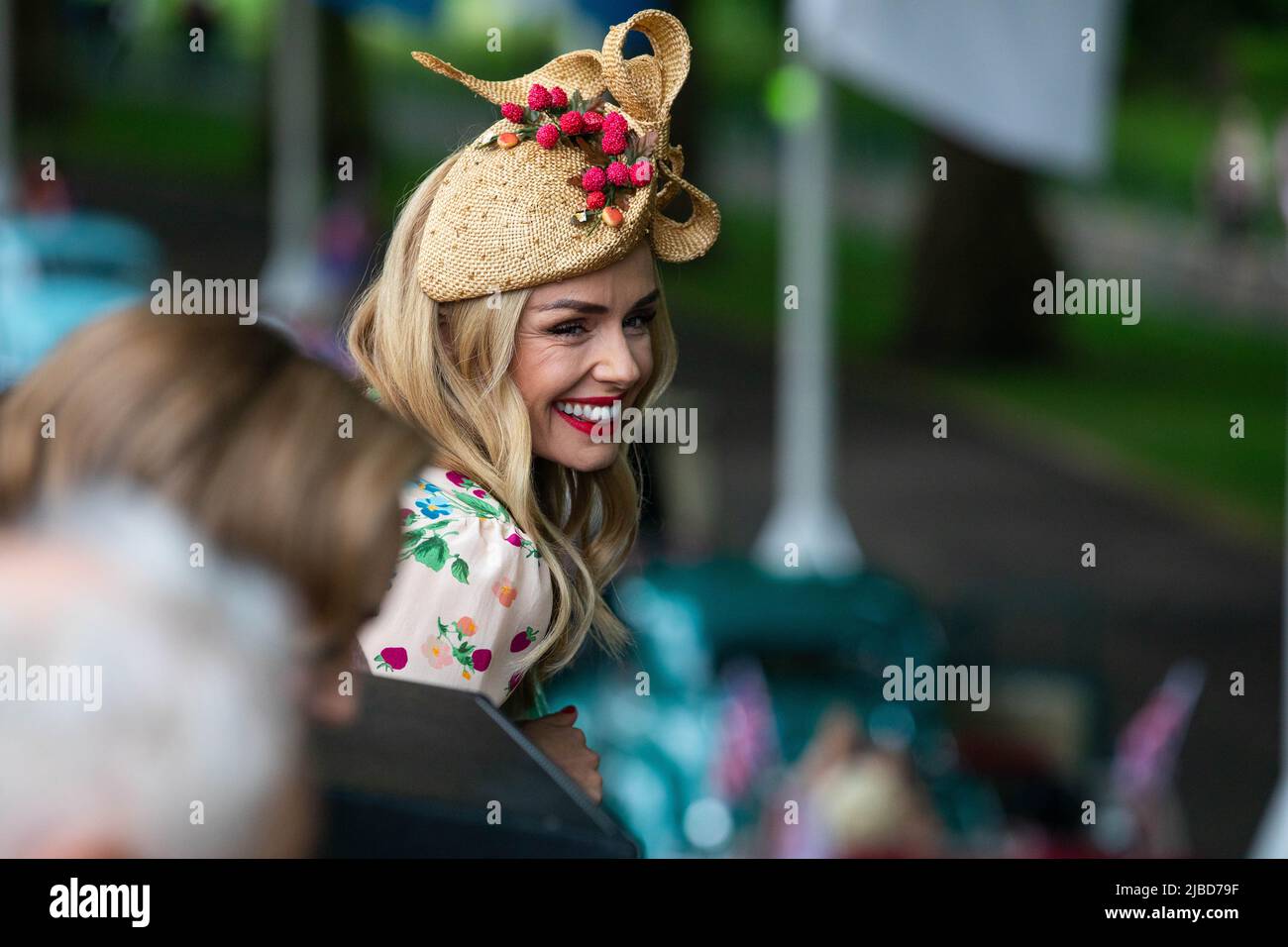 EDITORIAL USE ONLY Katherine Jenkins during the Platinum Jubilee Pageant in front of Buckingham Palace, London, on day four of the Platinum Jubilee celebrations for Queen Elizabeth II. Picture date: Sunday June 5, 2022. Stock Photo