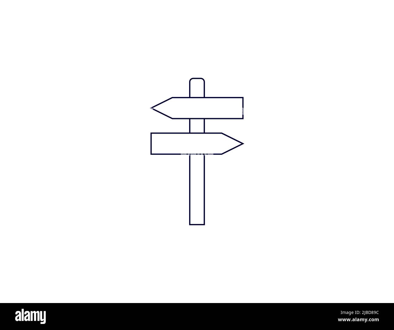 Signboard, directions icon. Vector illustration. Stock Vector