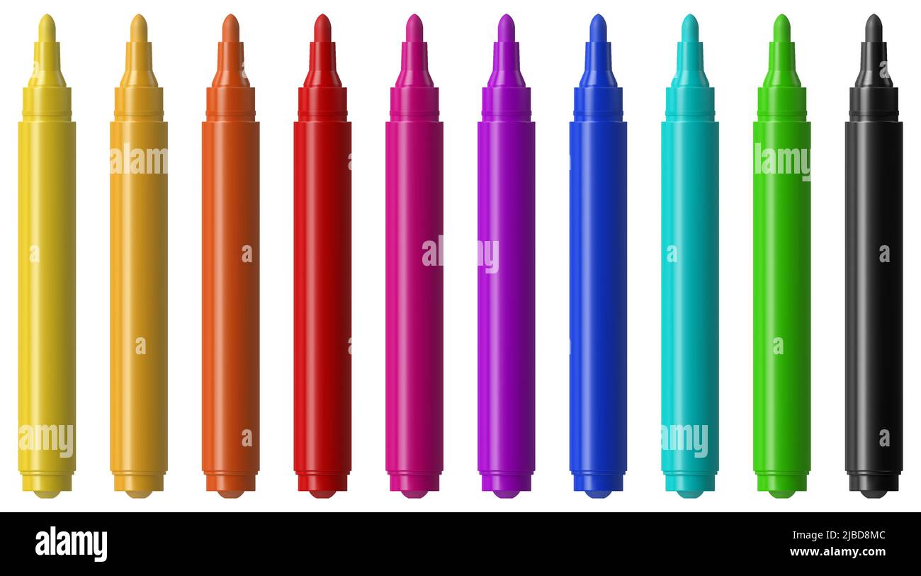 Marker pen set Stock Vector