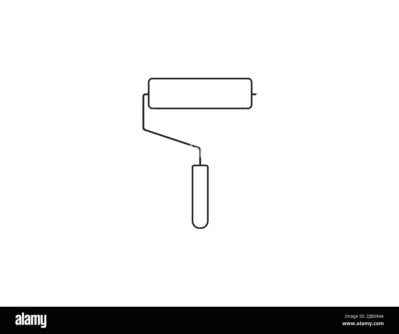 Roller, paint roller icon. Vector illustration. Stock Vector