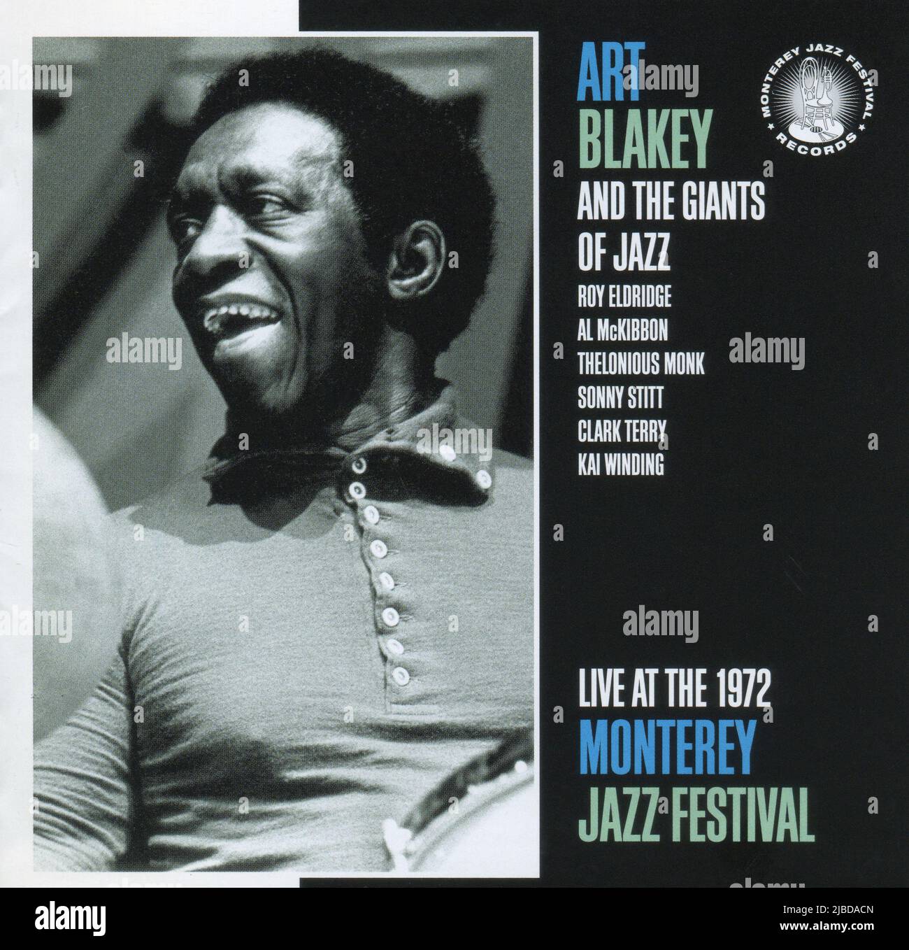 CD: Art Blakey & The Giants Of Jazz -  LIVE AT THE 1972 MONTEREY JAZZ FESTIVAL (UCCO-1055), Released: October 01, 2008. Stock Photo