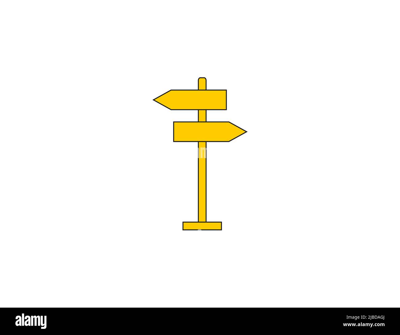Signboard, directions icon. Vector illustration Stock Vector Image \u0026 Art -  Alamy, image size:1300x1089