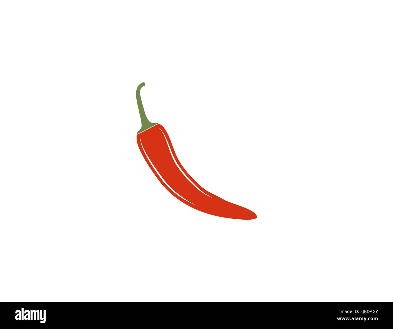 Food, pepper, chilli icon. Vector illustration. Flat design. Stock Vector