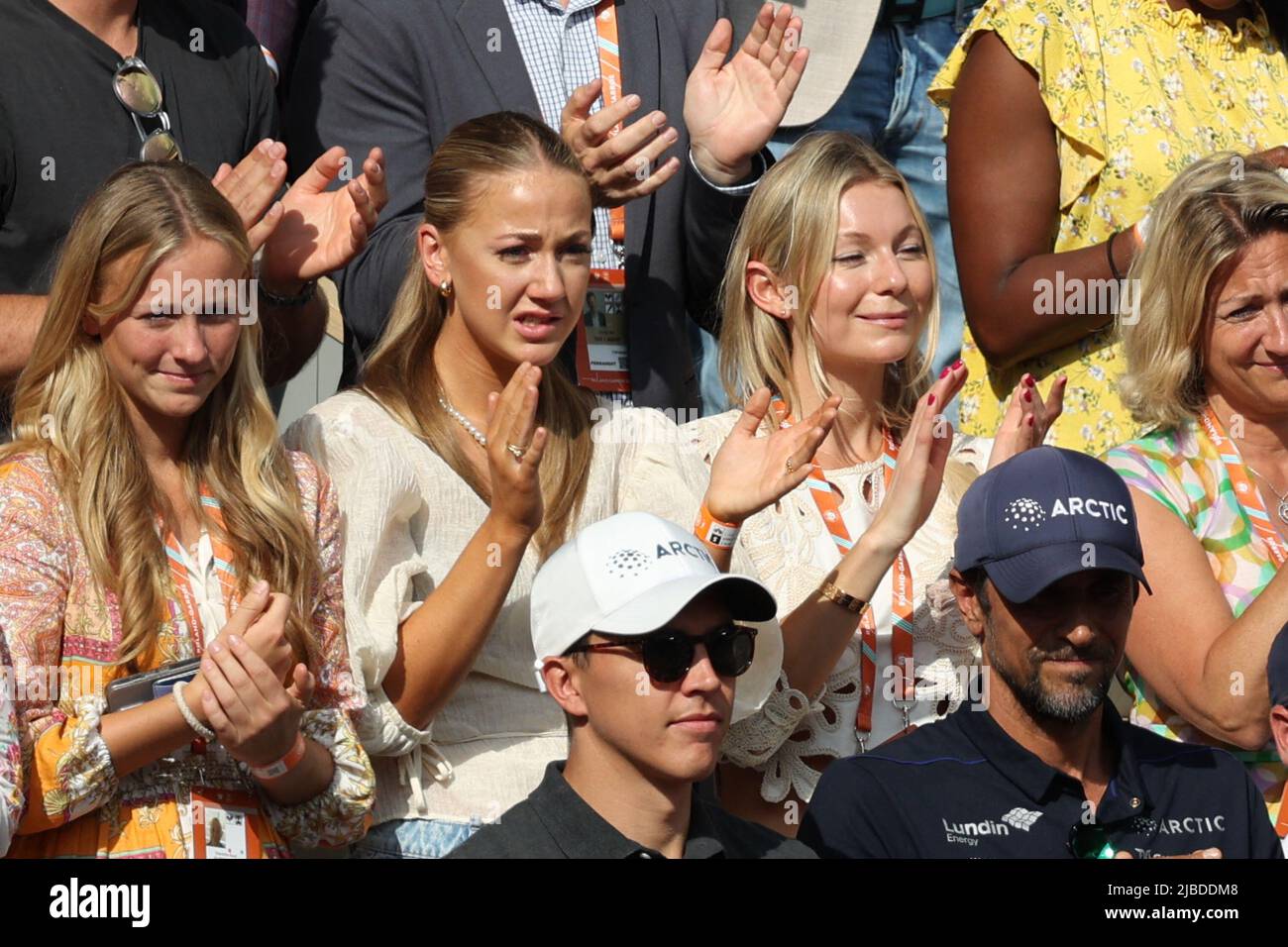 Paris, France, June 05, 2022, Maria Galligani, Casper Ruud's girlfriend in  the stands during French Open Roland Garros 2022 on June 05, 2022 in Paris,  France. Photo by Nasser Berzane/ABACAPRESS.COM Stock Photo - Alamy