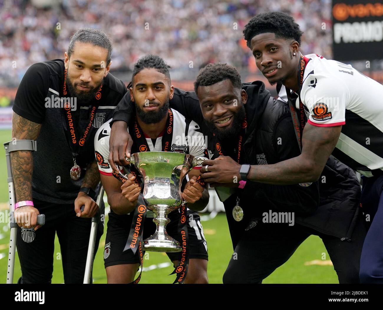 Grimsby Town’s Erico Sousa with the National League play off final