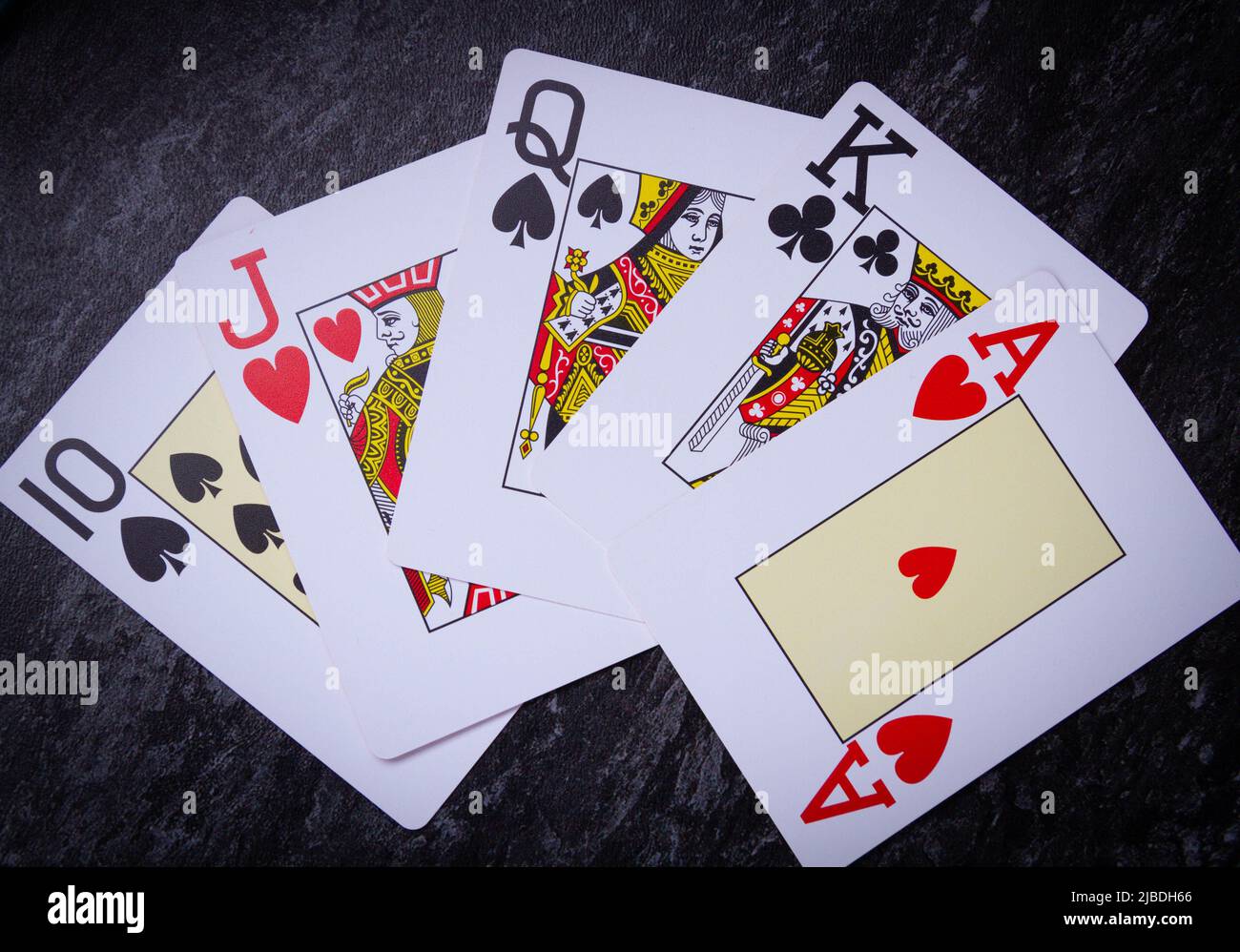 Poker cards. Winning combination in cards. Full house in hand. Card