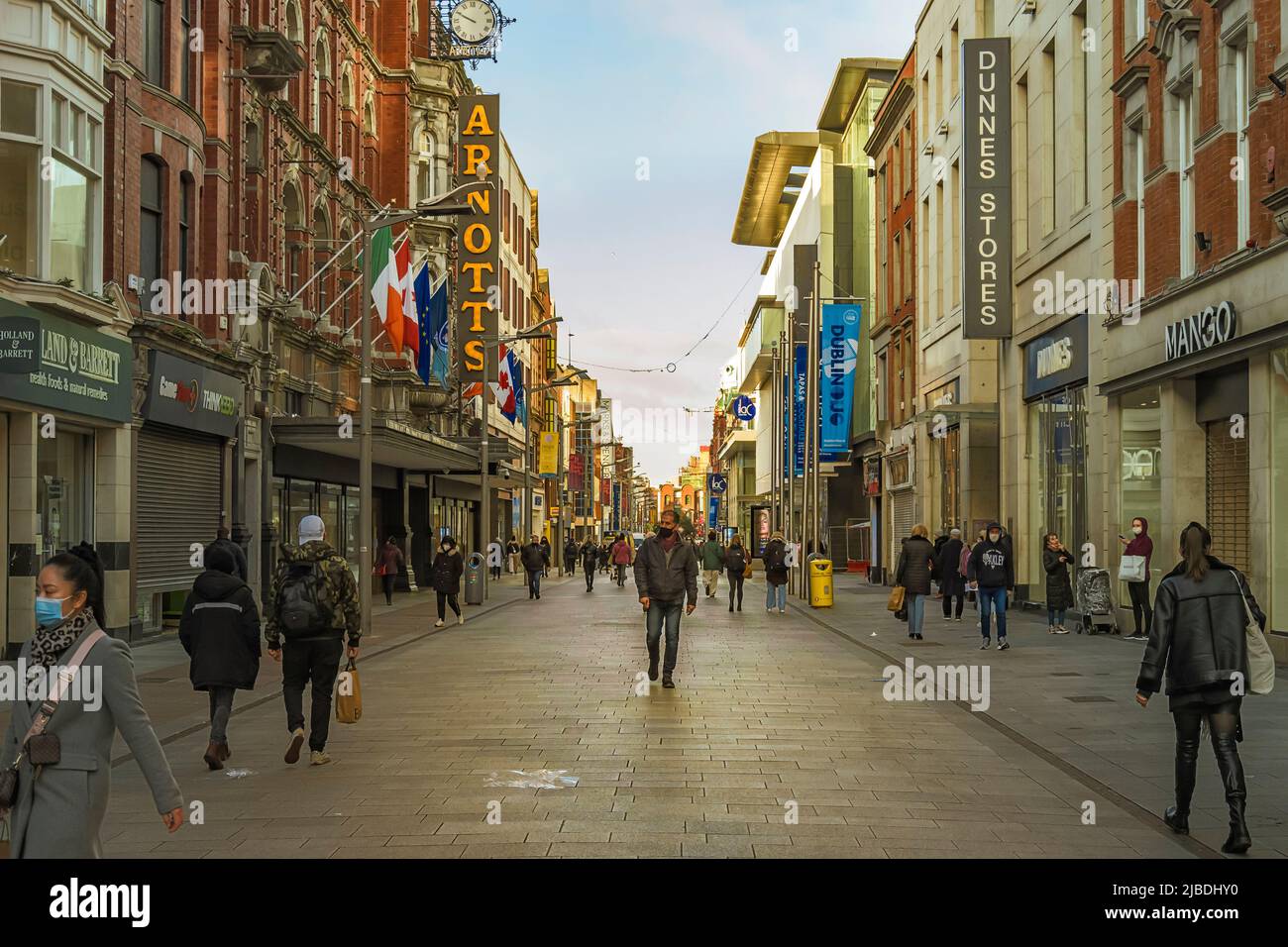 Henry Street in the morning. Dublin. Ireland Stock Photo Alamy
