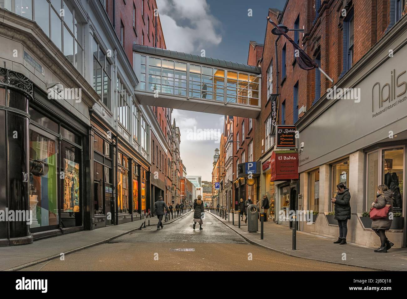 Morning at Clarendon street. Dublin. Ireland Stock Photo Alamy