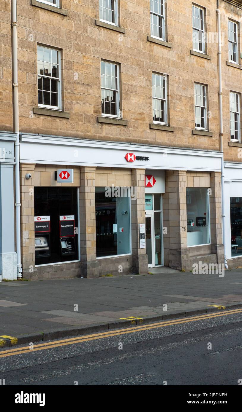 HSBC Bank in Hanover Street in Edinburgh, Scotland, UK Stock Photo