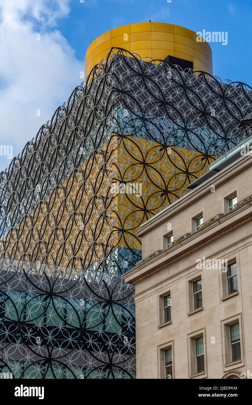 The beautiful Library Of Birmingham with it's modern architecture. Stock Photo