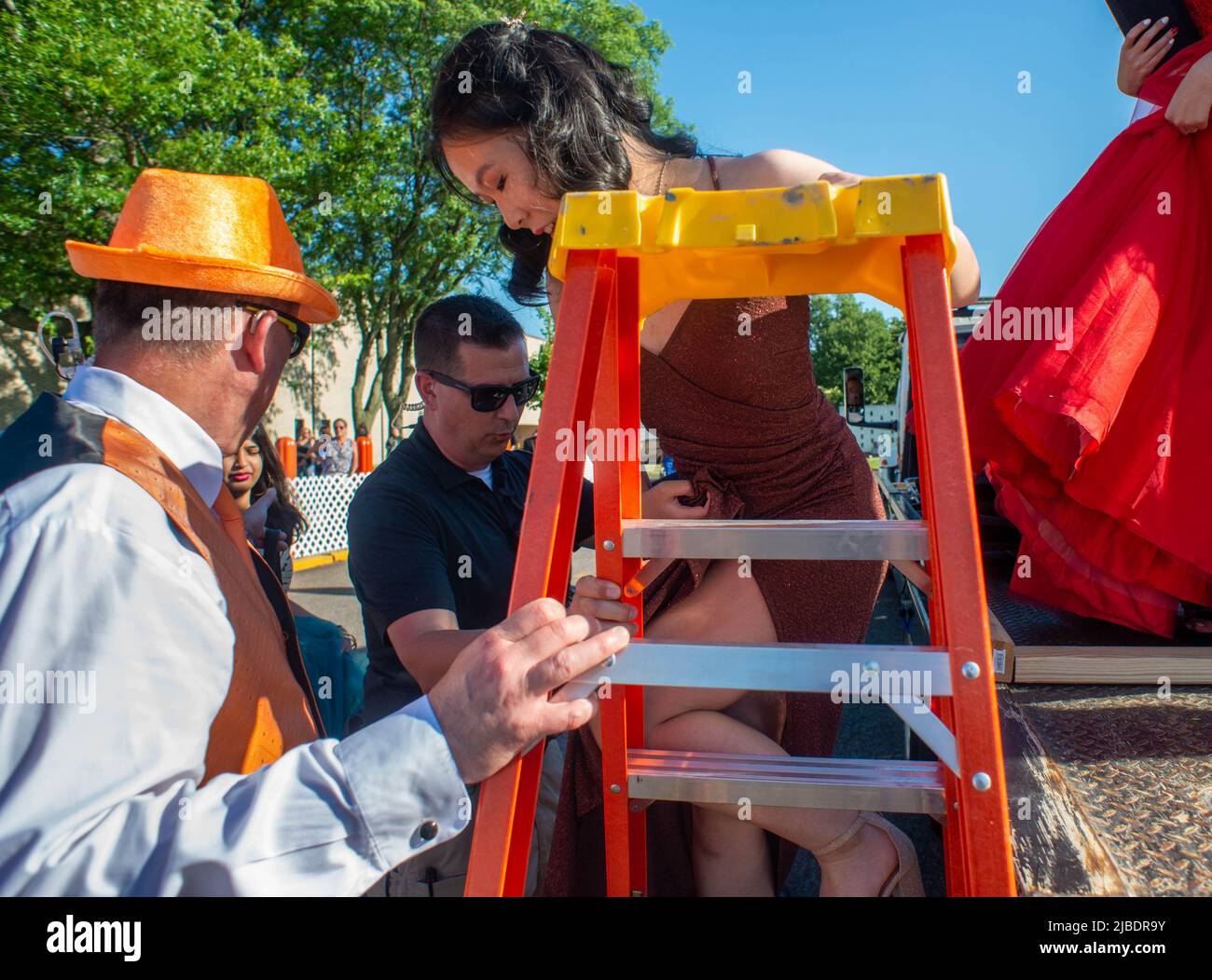 Fairless Hills, United States. 04th June, 2022. Jennifer Wang gets a