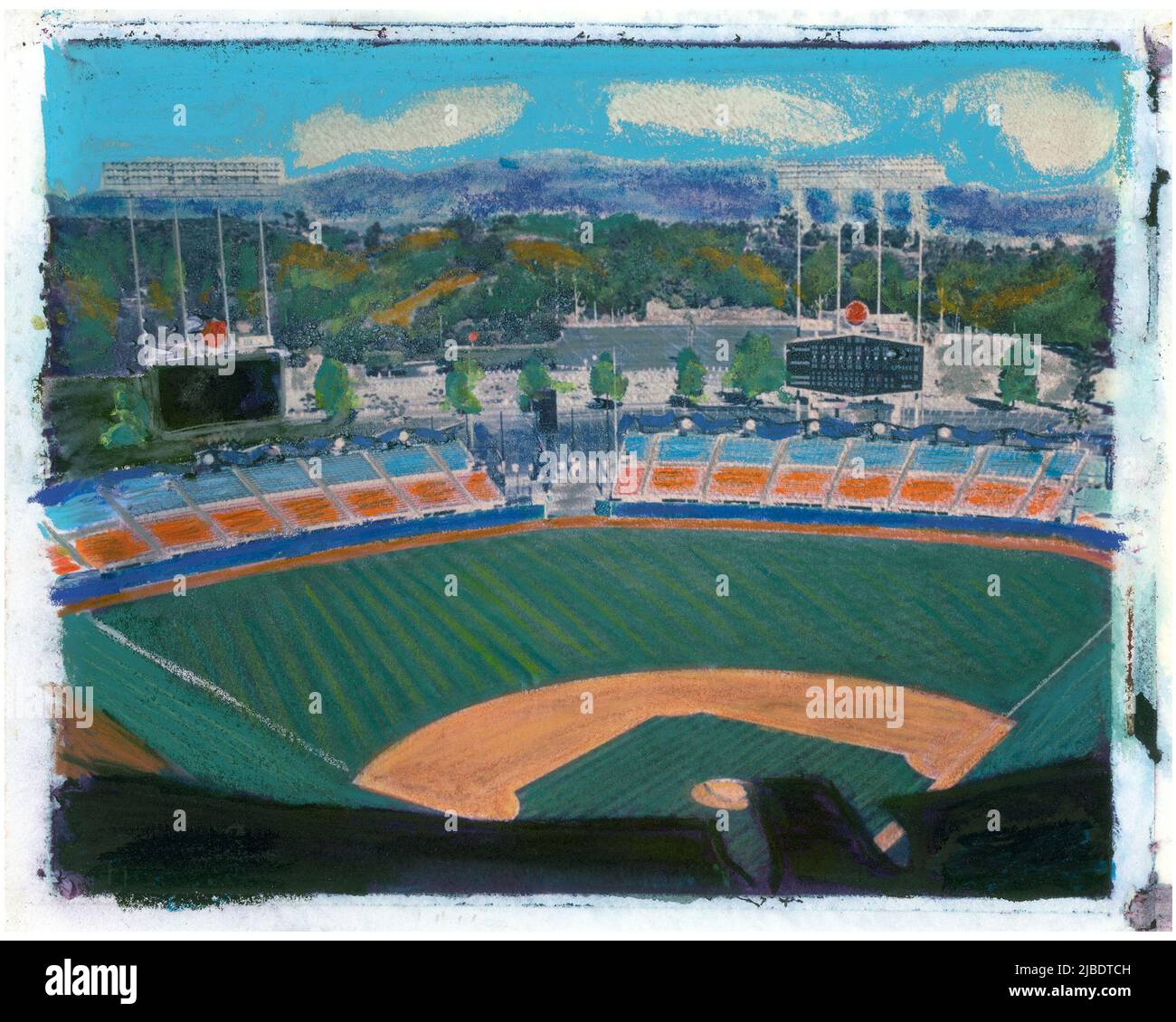 MLB LA Dogers Stadium Stock Photo