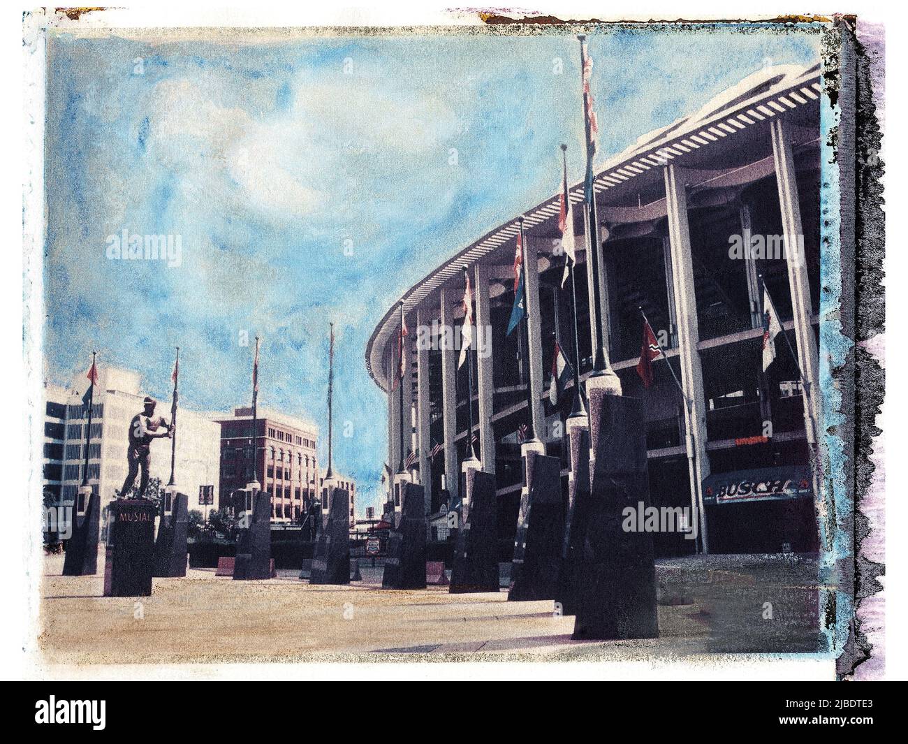 MLB Saint Louis Old Busch Stadium Stock Photo