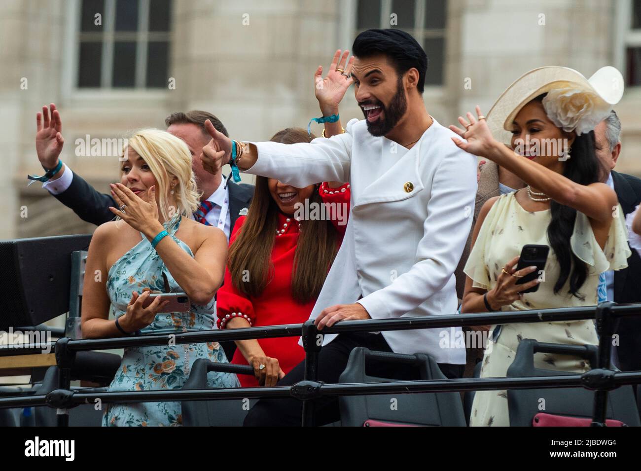 London, UK. 5 June 2022. Holly Willoughby, Rylan Clark-Neal and Nicole