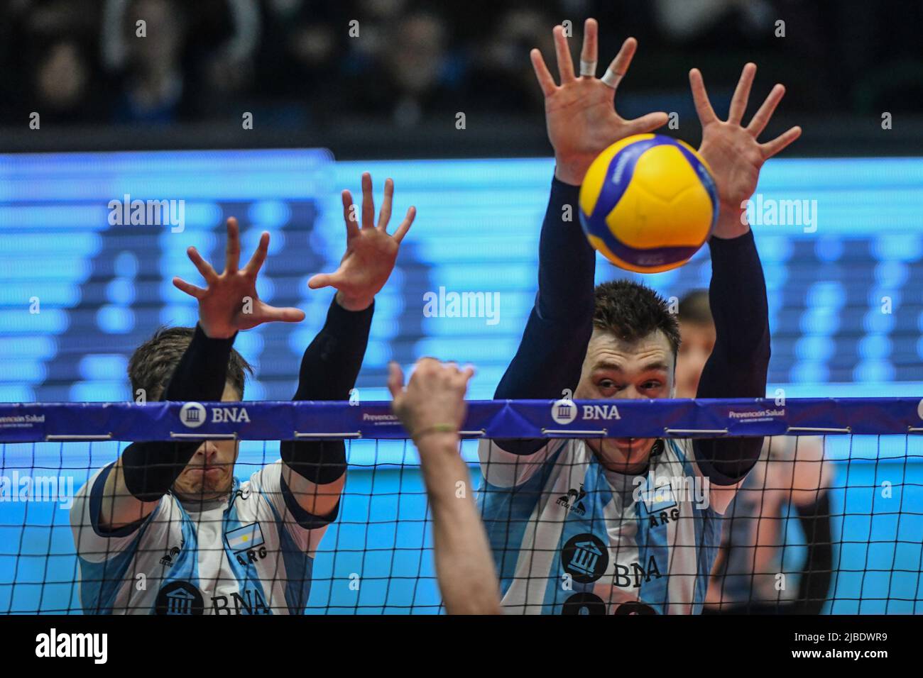 Nicolás Zerba, Argentina National Team. Exhibition game, Buenos Aires. Stock Photo