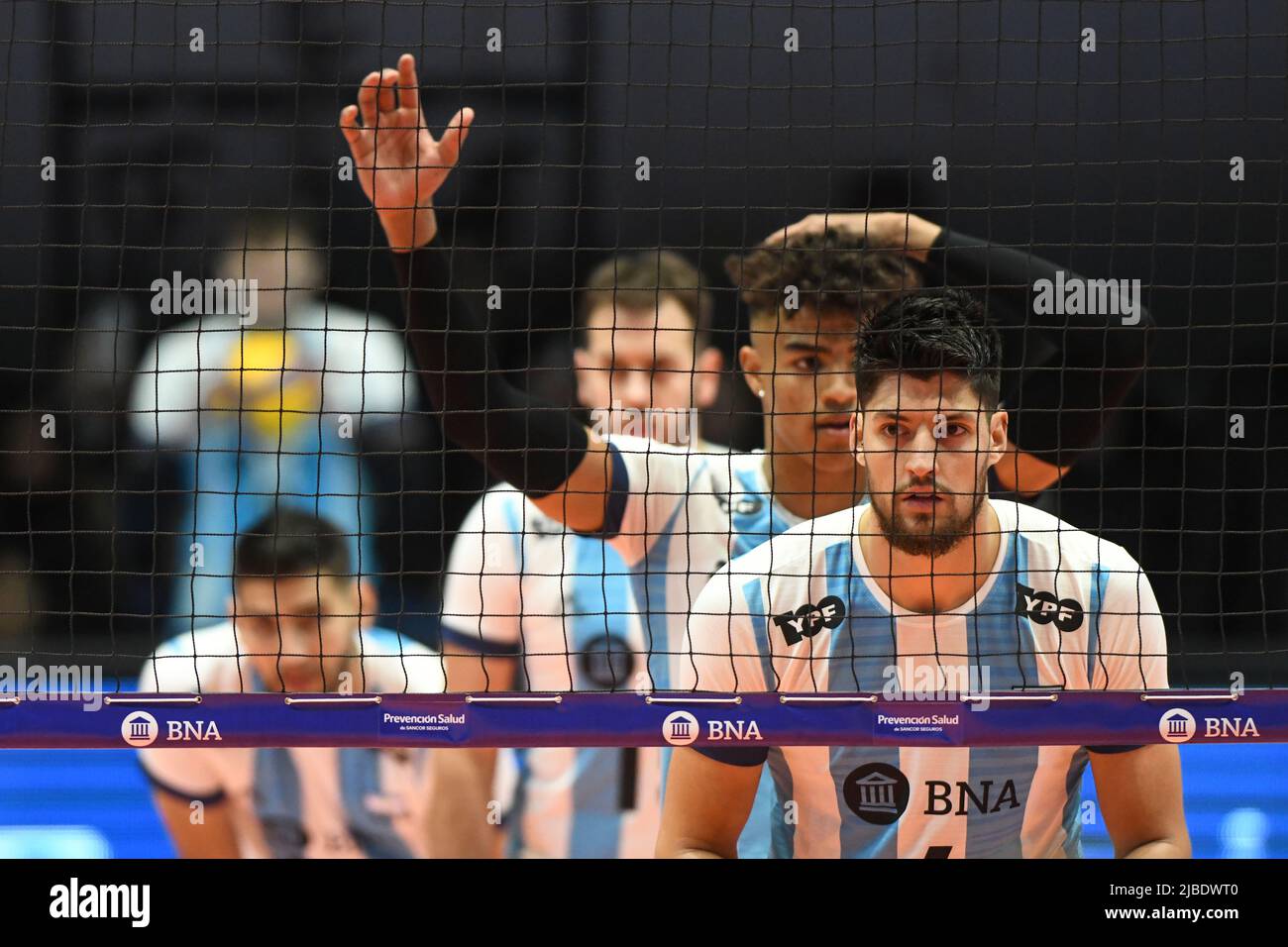 Argentina National Volleyball Team: Joaquin Gallego, Manuel Armoa Stock Photo