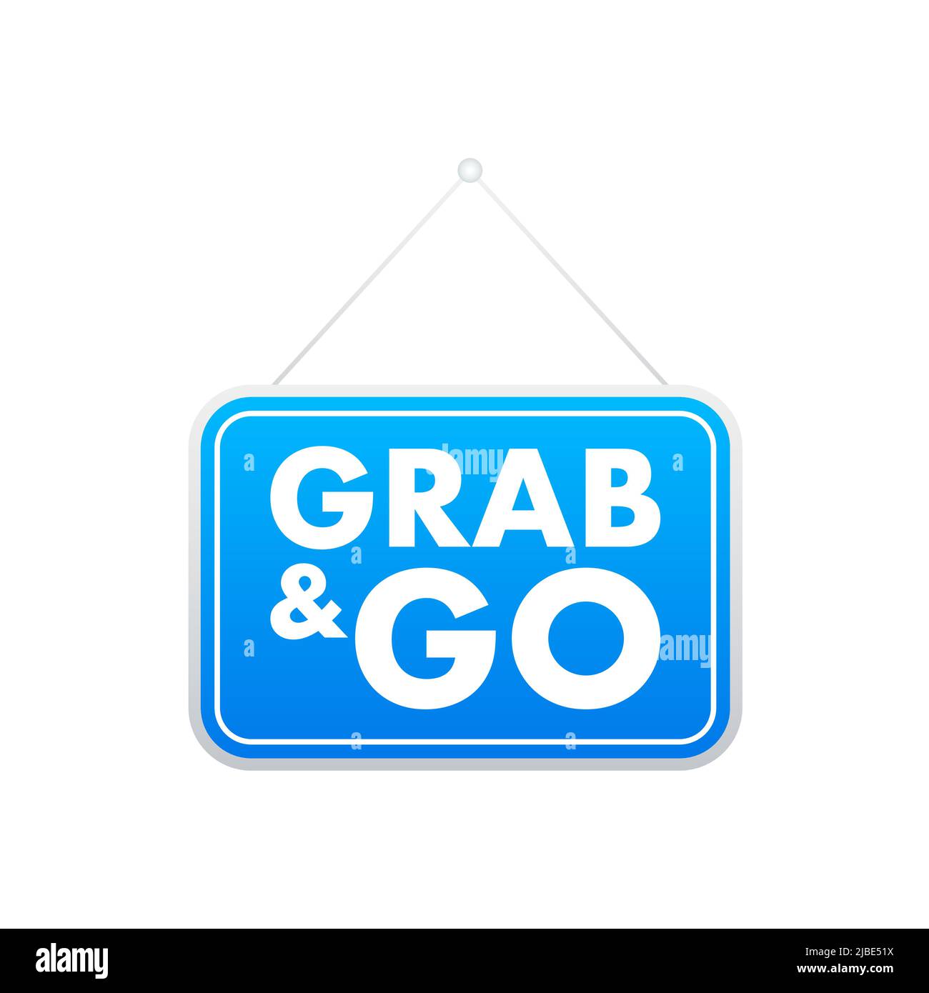 Banner with grab go. Fast money. Vector illustration Stock Vector