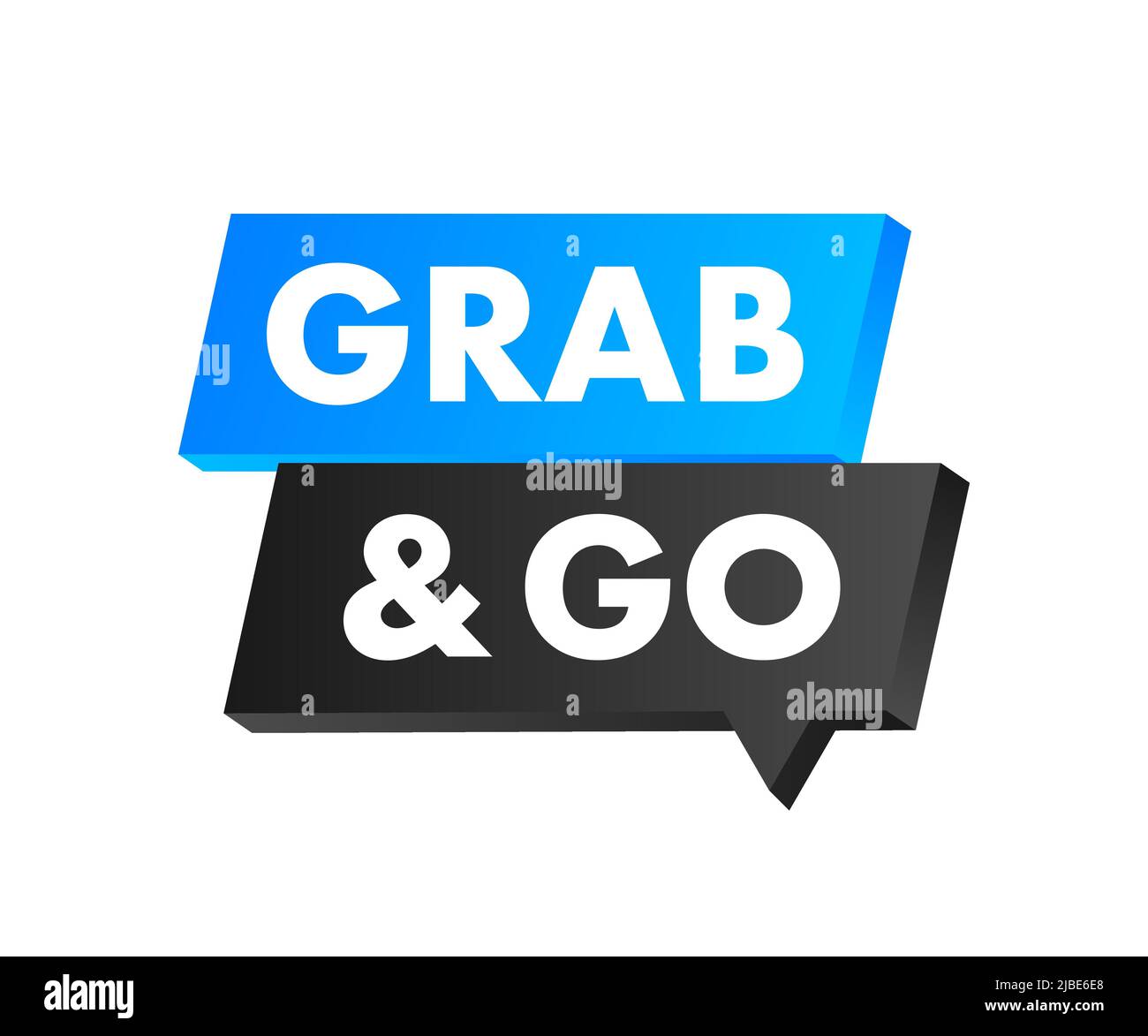 Banner with grab go. Fast money. Vector illustration Stock Vector Image