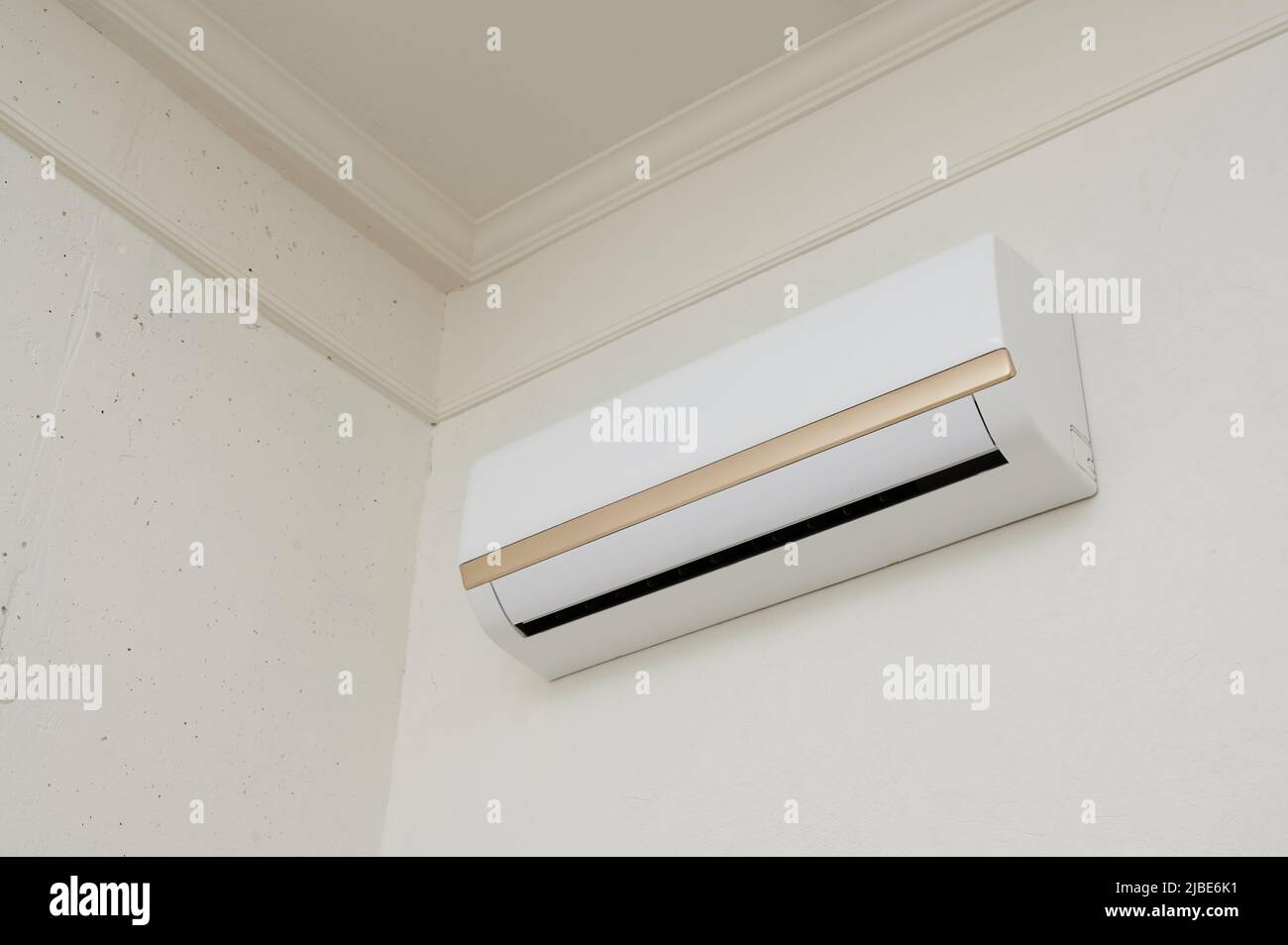 air conditioner on the wall in the interior for ventilation of the room
