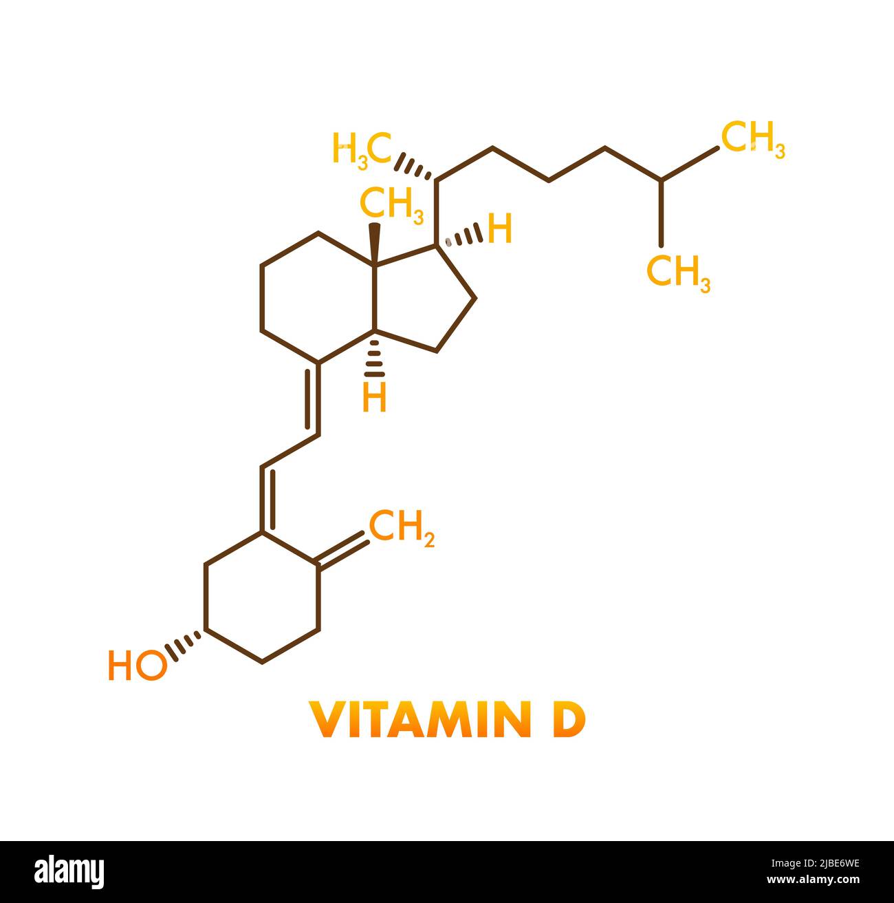 Vitamin d2 molecule Stock Vector Images Alamy