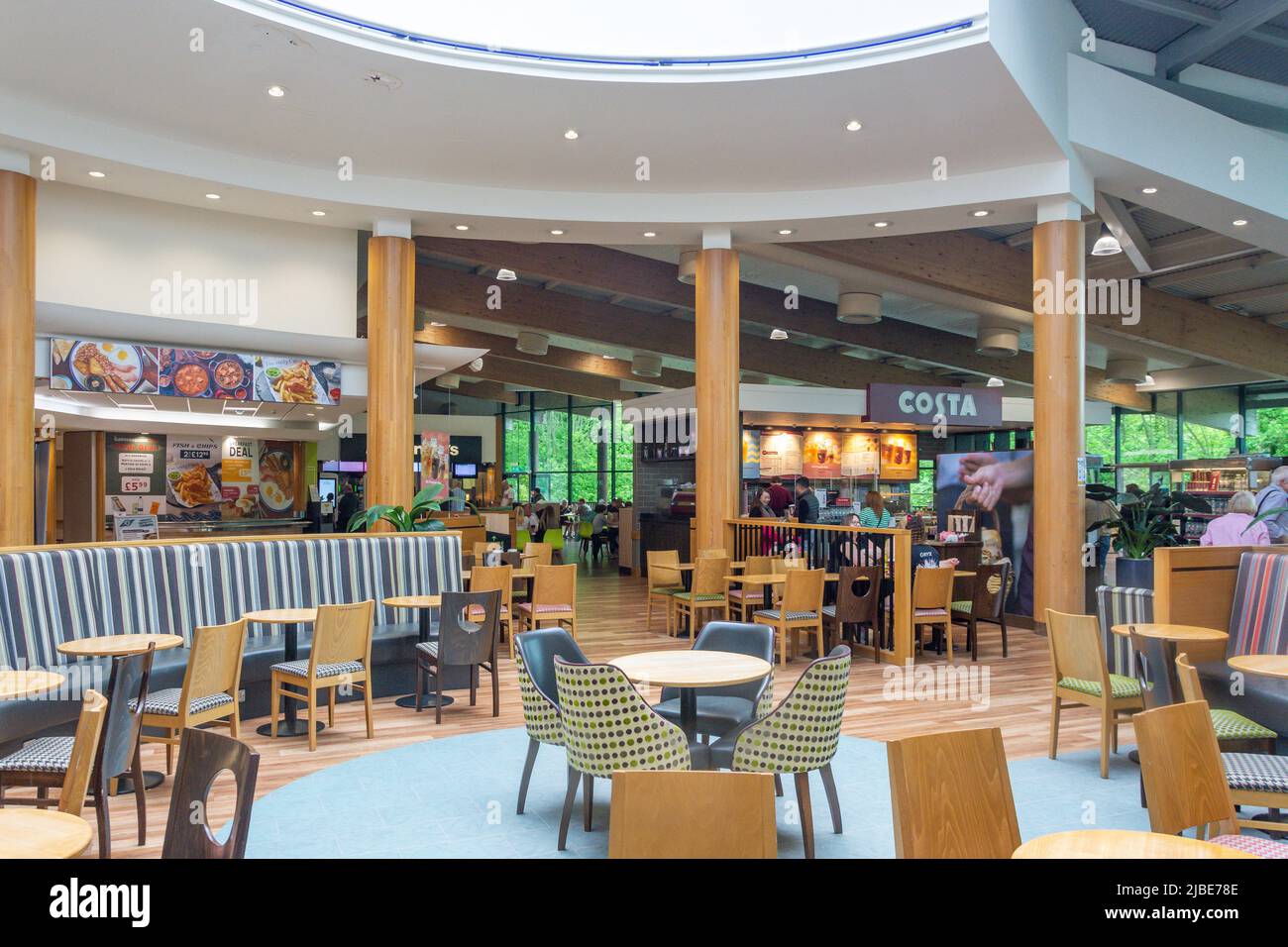 Costa Coffee Shop in Roadchef Stafford M6 Southbound motorway services