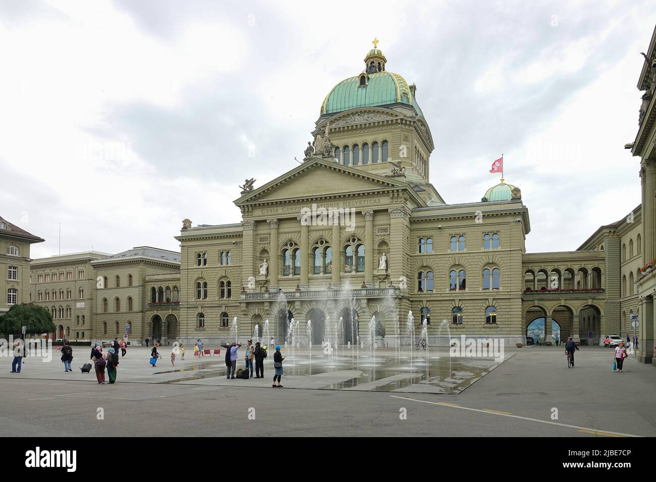 Federal Palace of Switzerland. Bern, Switzerland - June 2022 Stock Photo