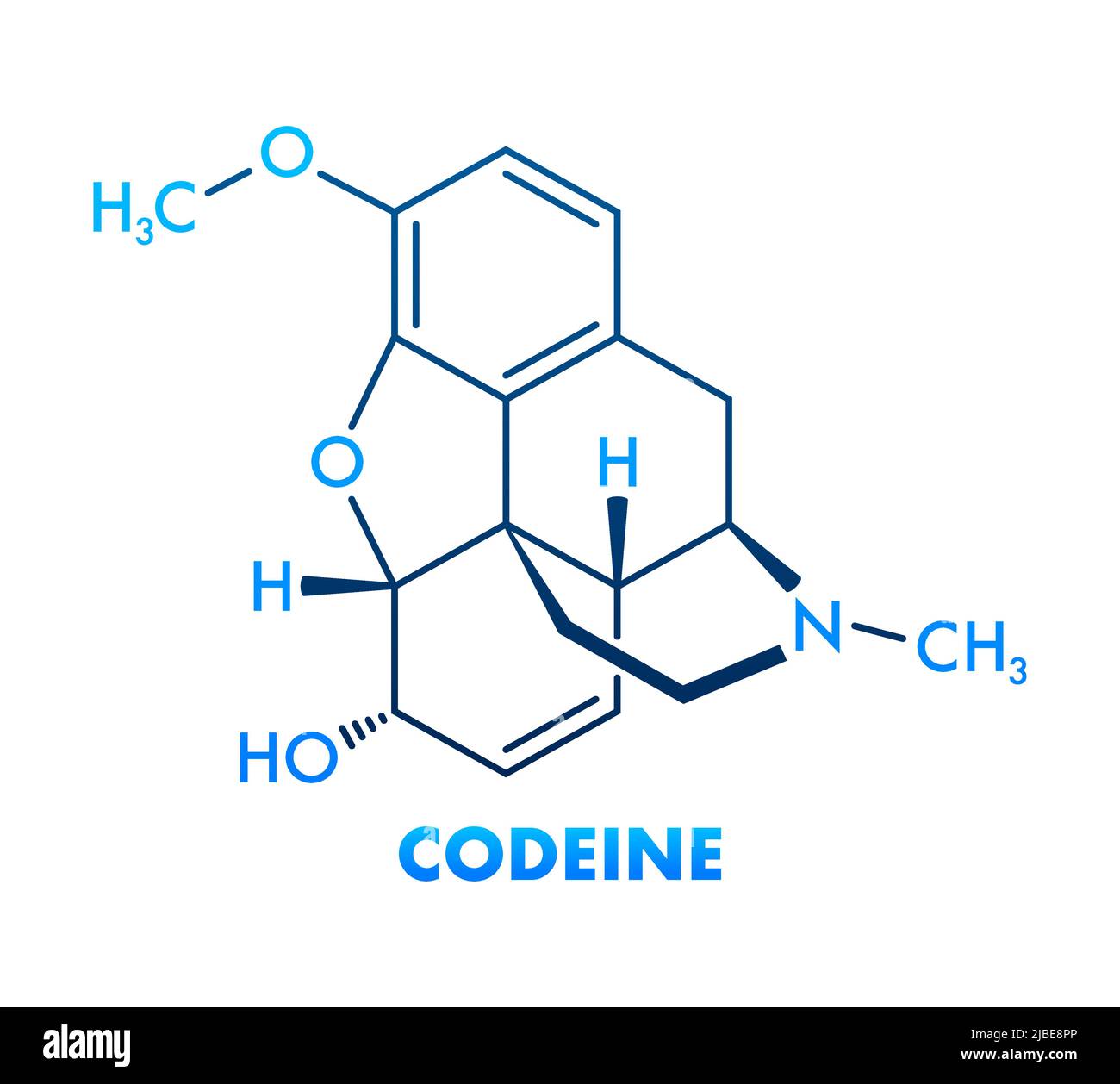 Codeine chemical formula. Codeine chemical molecular structure Stock Vector  Image & Art - Alamy