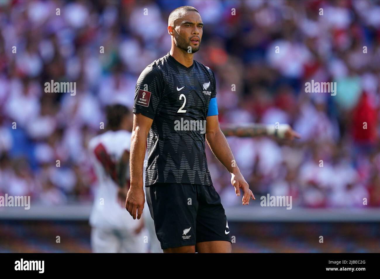 Barcelona, Spain. June 5, 2022, Winston Reid of New Zealand during the friendly match between Peru and New Zealand played at RCDE Stadium on June 5, 2022 in Barcelona, Spain. (Photo by Bagu Blanco / PRESSINPHOTO) Stock Photo