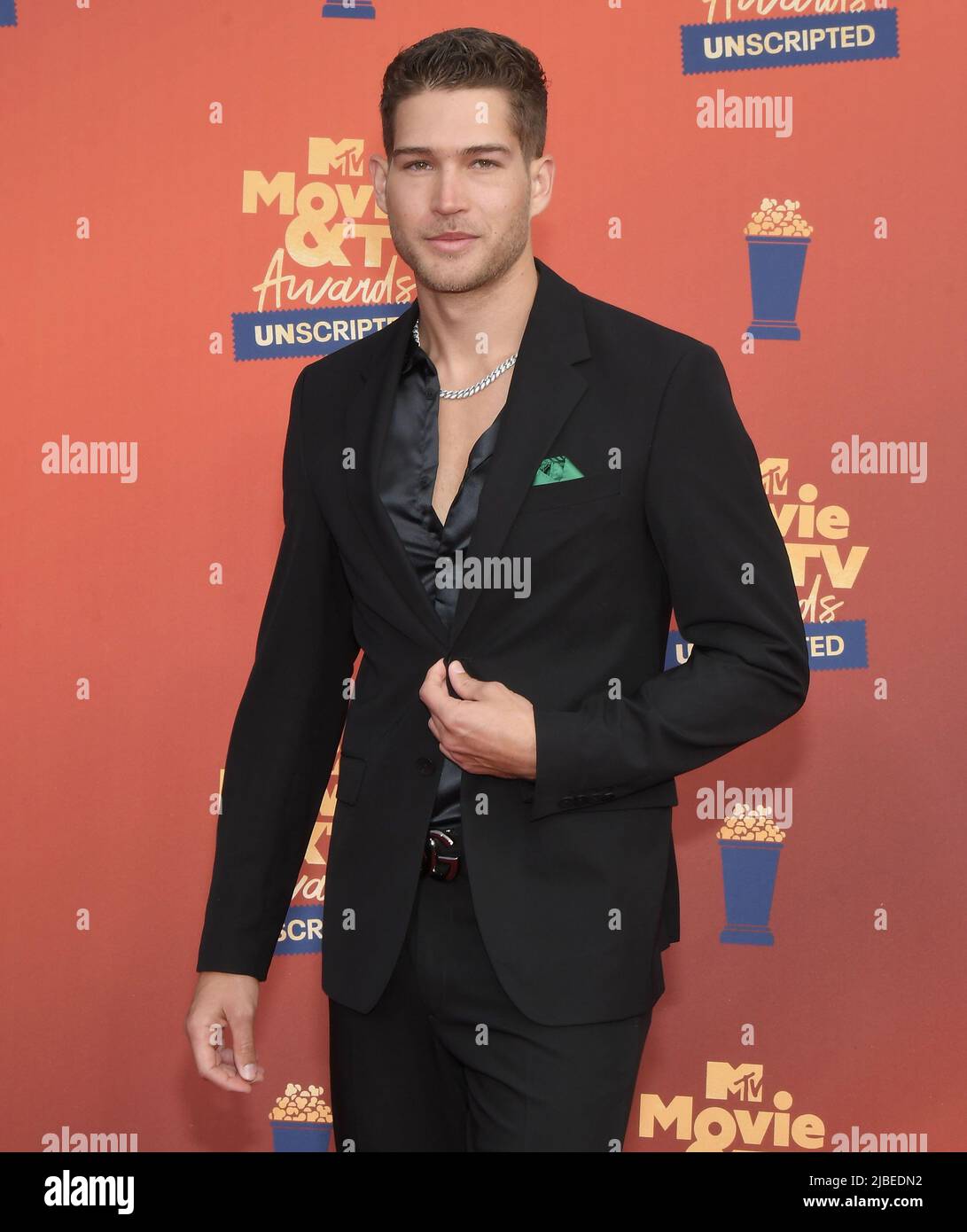 Dom Fenison arrives at the 2022 MTV Movie & TV Awards UNSCRIPTED held