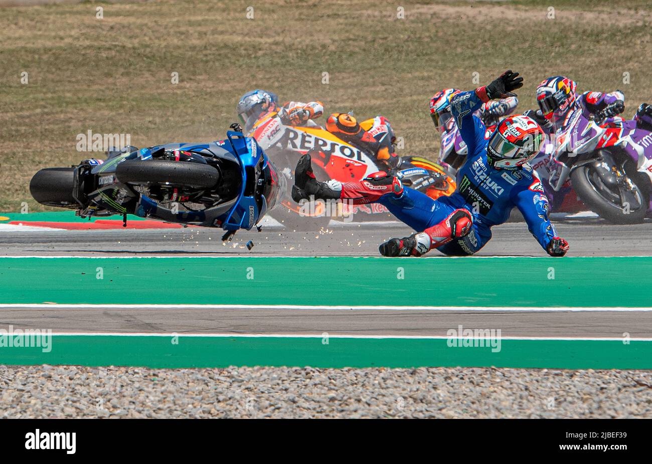 Motogp crashes hi-res stock photography and images - Alamy