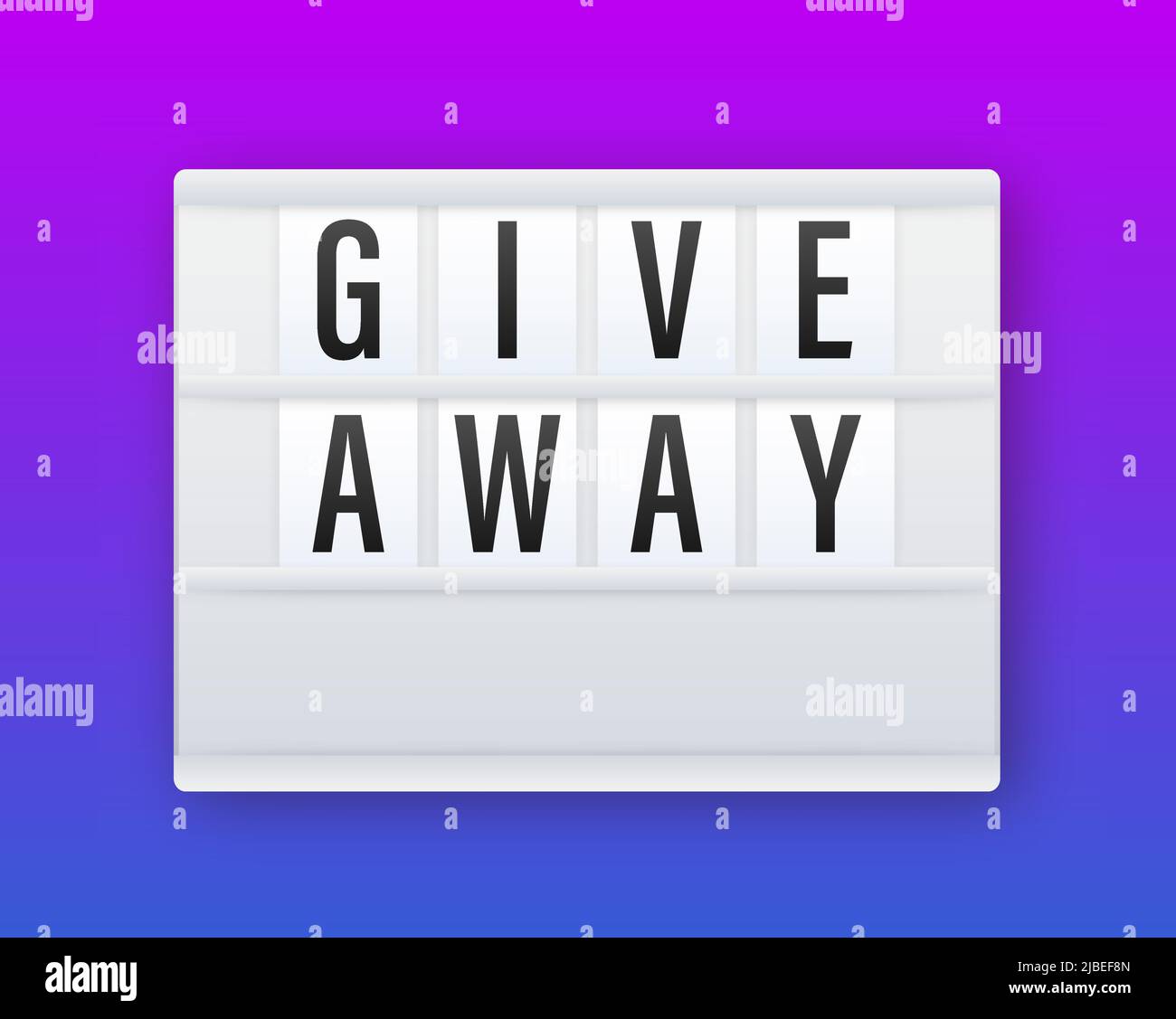 Gift box icon design template. Giveaway. Typography design. Post box ...
