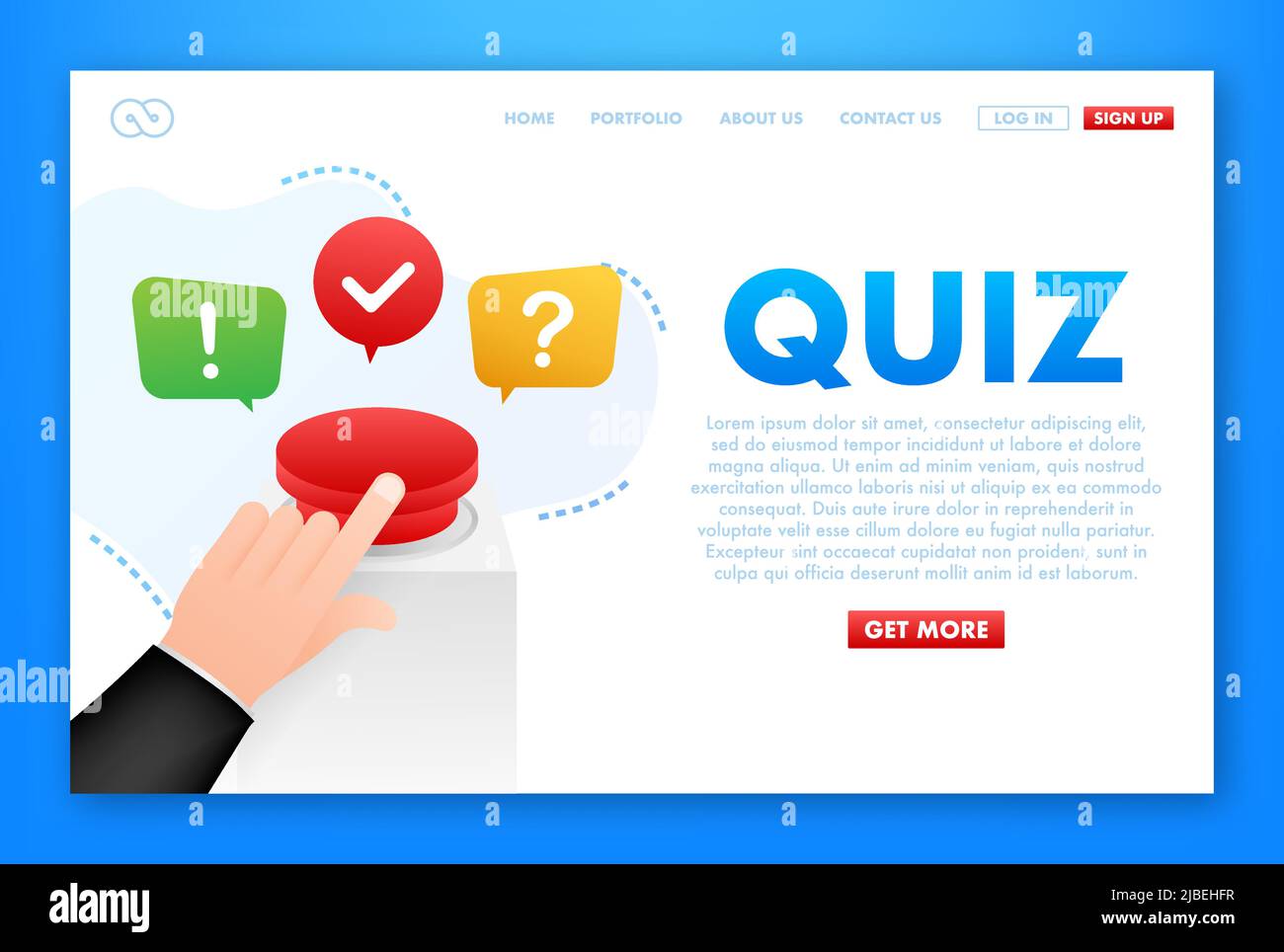 Quiz Logo With Speech Bubble Symbols Concept Of Questionnaire Show