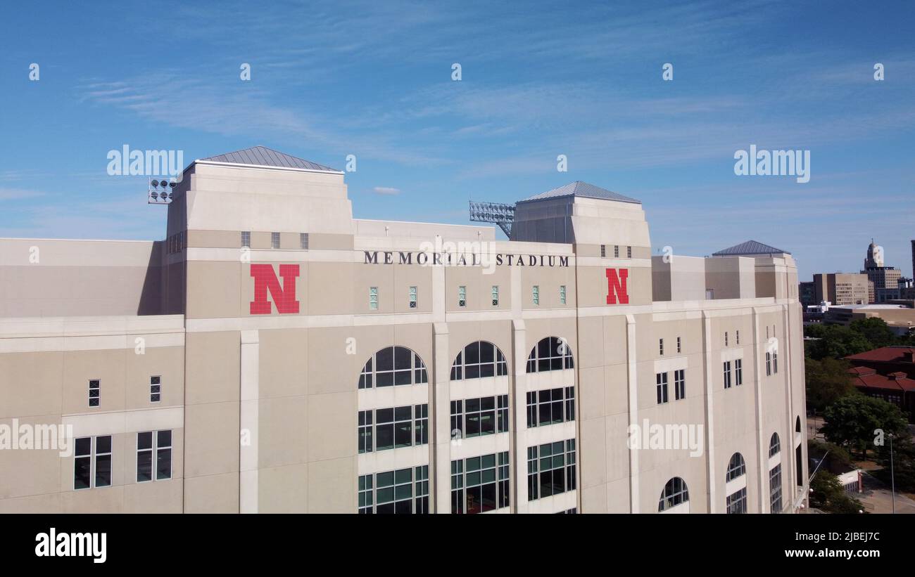 Lincoln, Nebraska - May 29, 2022: The University of Nebraska Cornhuskers' NCAA College Football Stadium Stock Photo