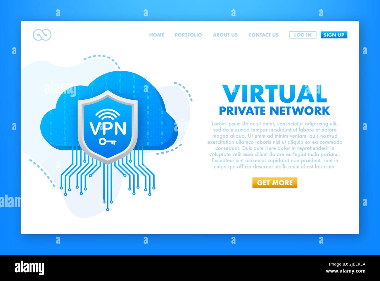 Secure VPN connection concept. Virtual private network connectivity ...