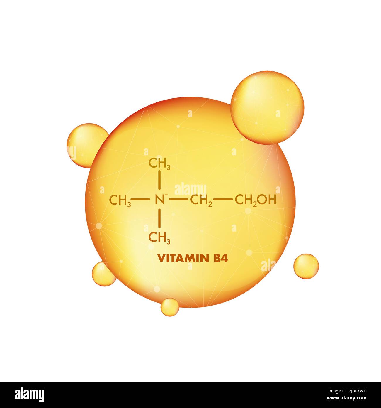 Vitamin b4. Vitamin B4 Icon structure. Vector illustration Stock Vector ...