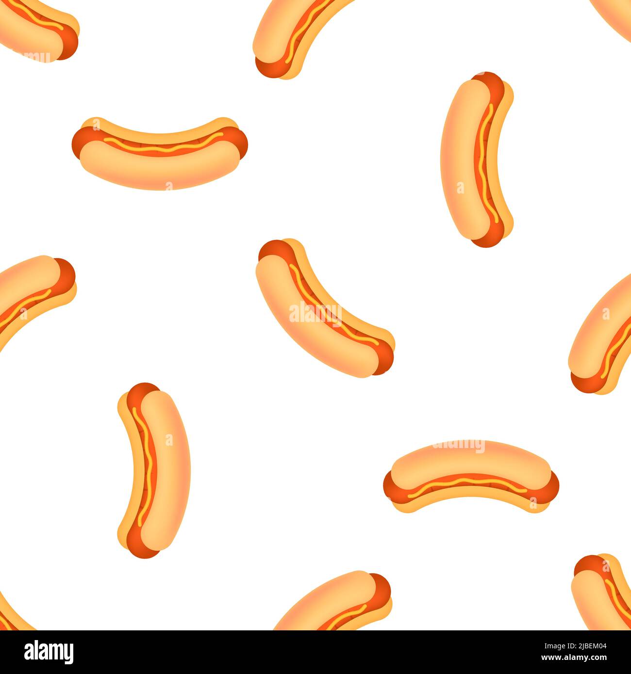 American banner. Vintage flat advertising with hot dog sign for banner