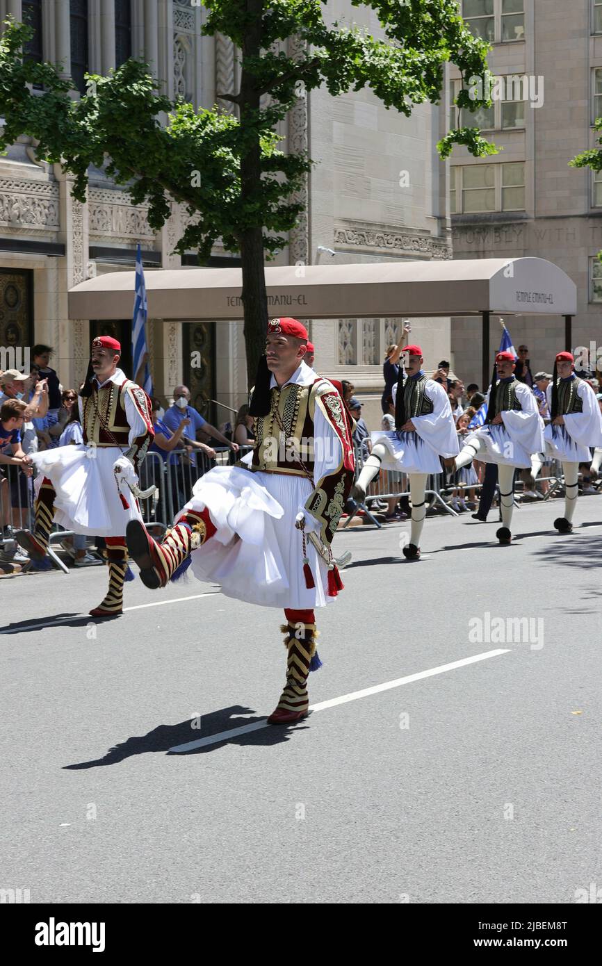 Fifth Avenue, New York, USA, June 05, 2022 Thousands of People