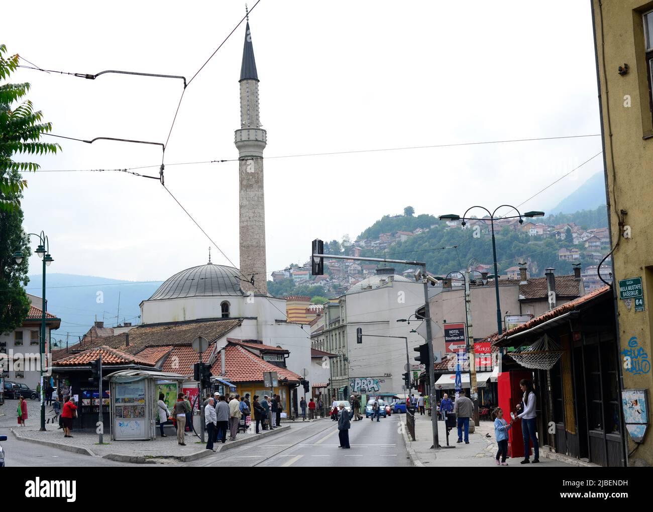 Mula Mustafe Bašeskije street in Sarajevo, Bosnia & Herzegovina Stock Photo