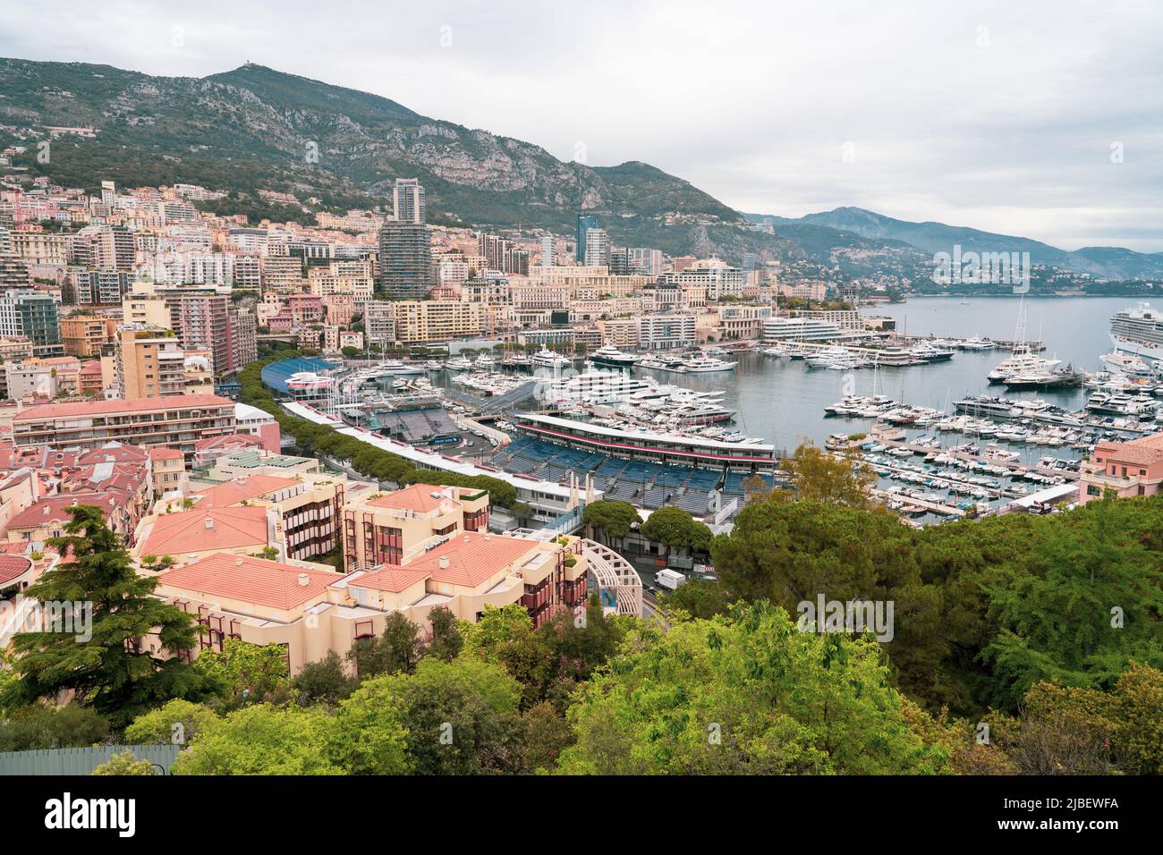 Marina in Monte Carlo, exclusive and very expensive area in France Stock Photo