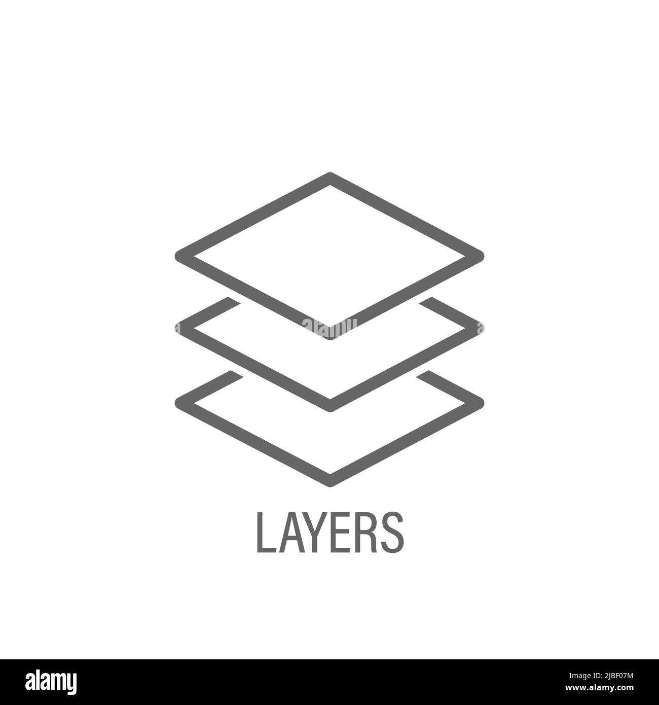 Layer icon. Vector illustration for websites, applications and application  tools. contour icon. Flat style Stock Vector Image & Art - Alamy