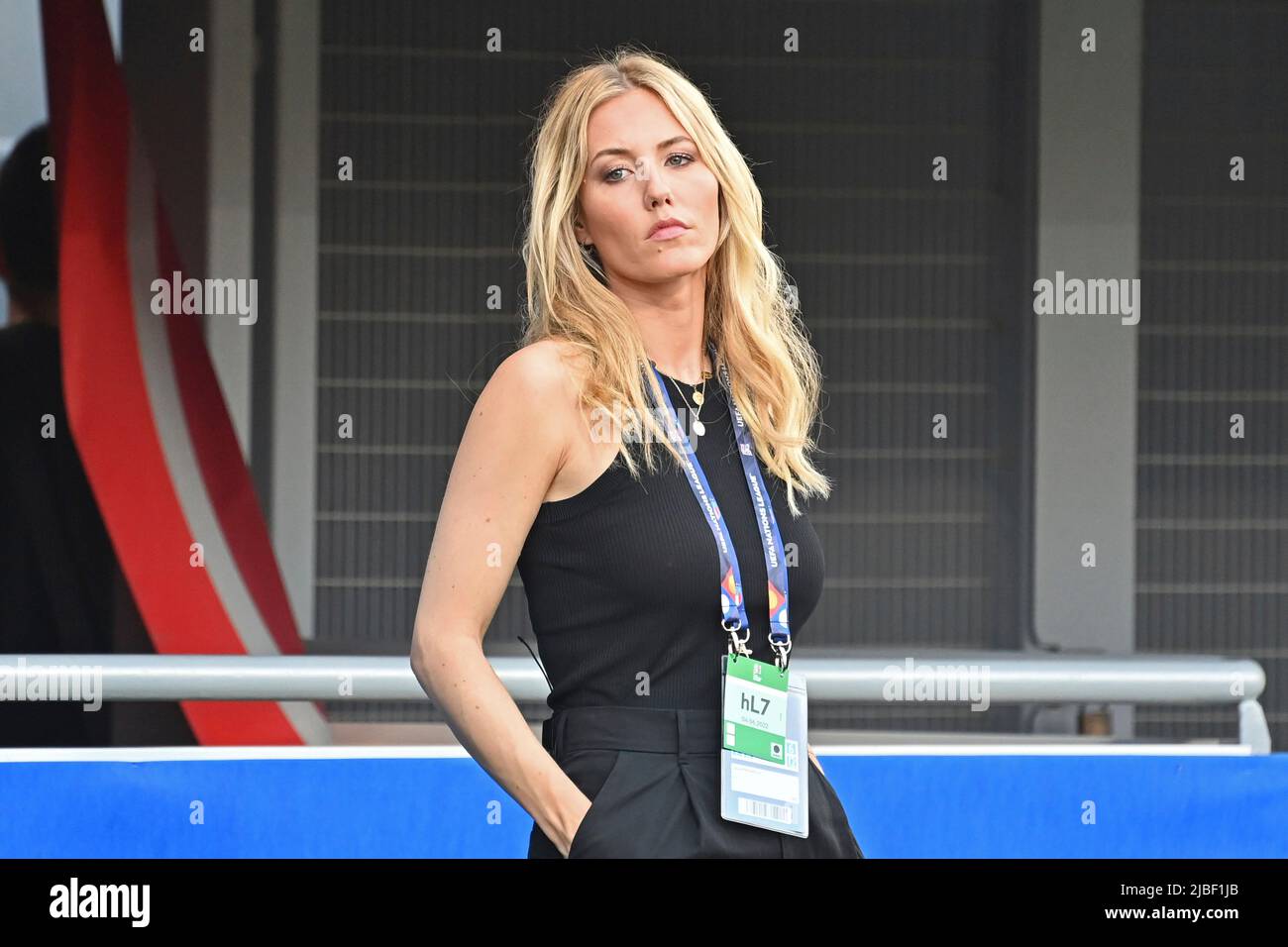 Bologne, Italien. 04th June, 2022. Laura PAPENDICK (RTL moderator), single  image, cut single motif, half figure, half figure. Football UEFA Nations  League, group phase 1.matchday Italy (ITA) - Germany (GER) 1-1, on