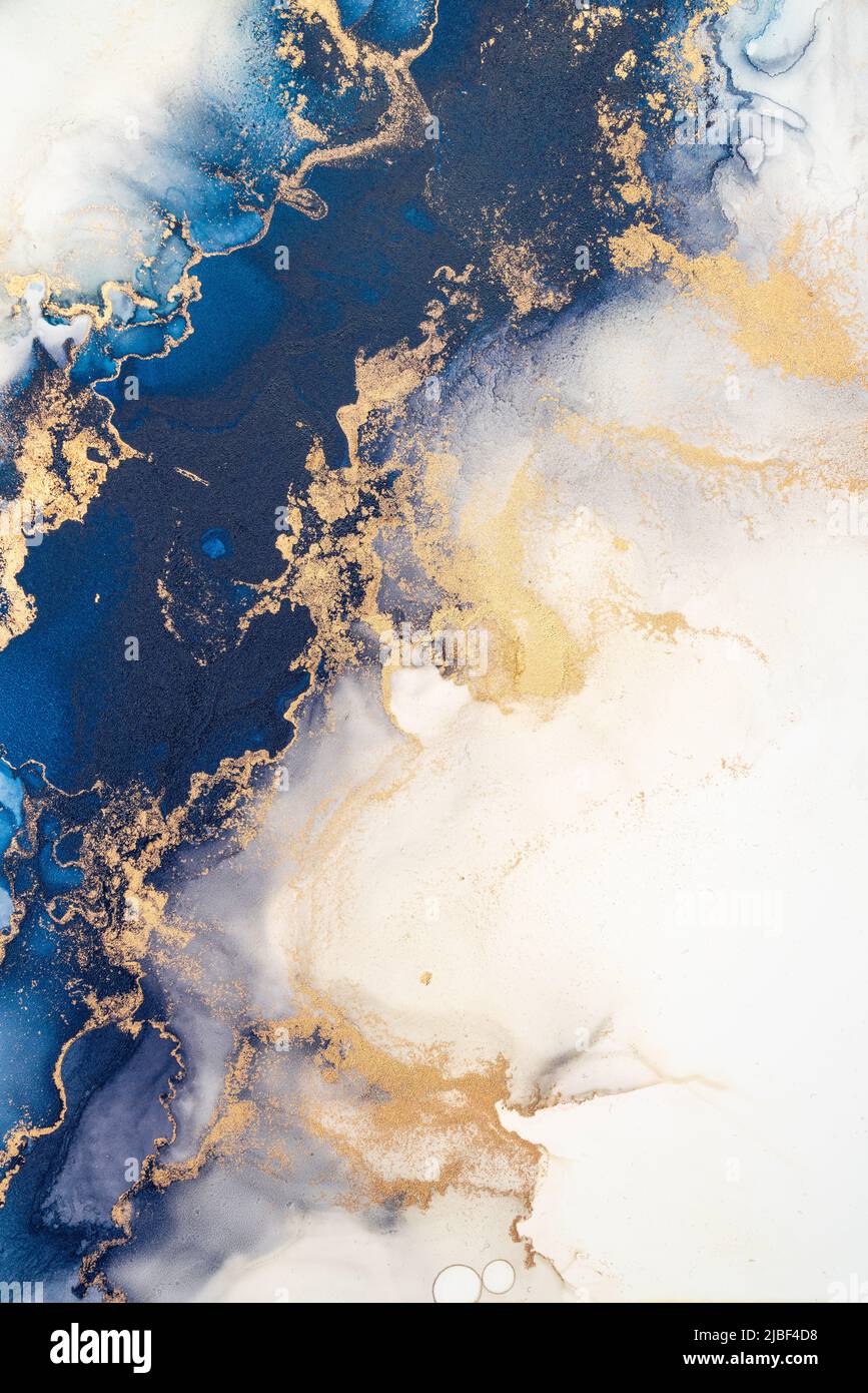 Marble ink abstract art from exquisite original painting for abstract