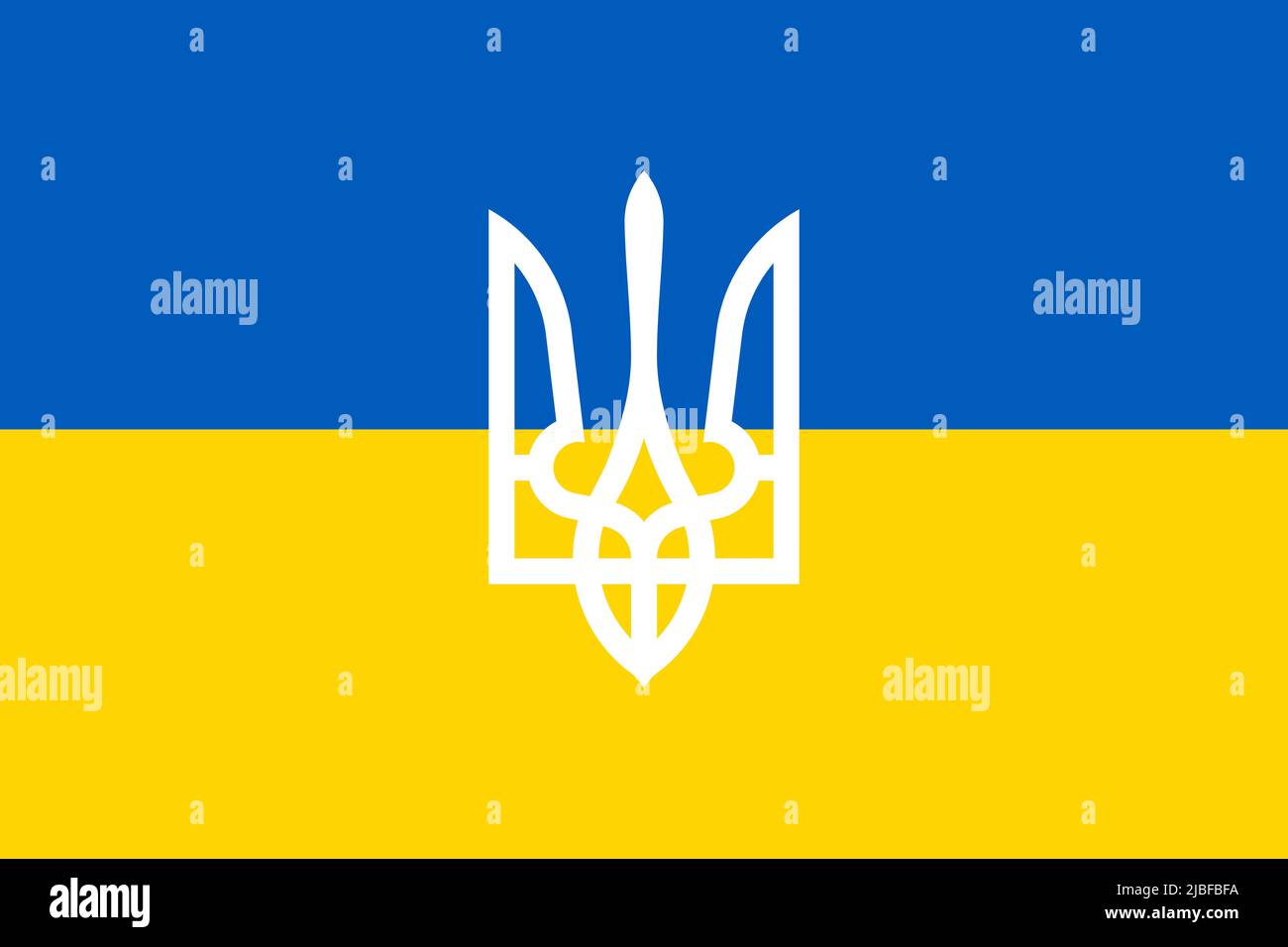Ukraine flag background. Conflict between Russia and Ukraine war concept. Stock Photo
